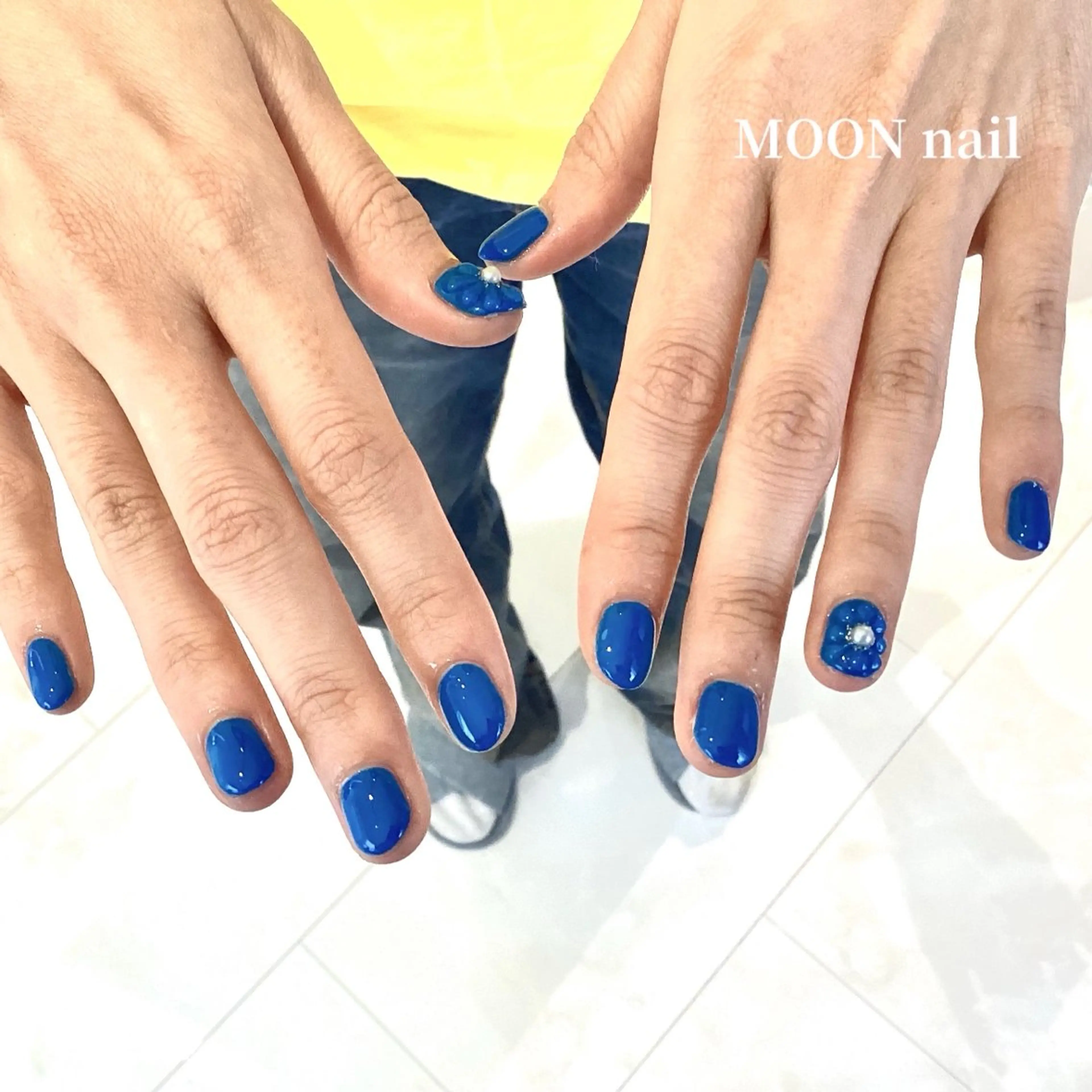 ネイル フラワーネイル ぷっくりネイル 浦添 MOON  nailのネイルデザイン