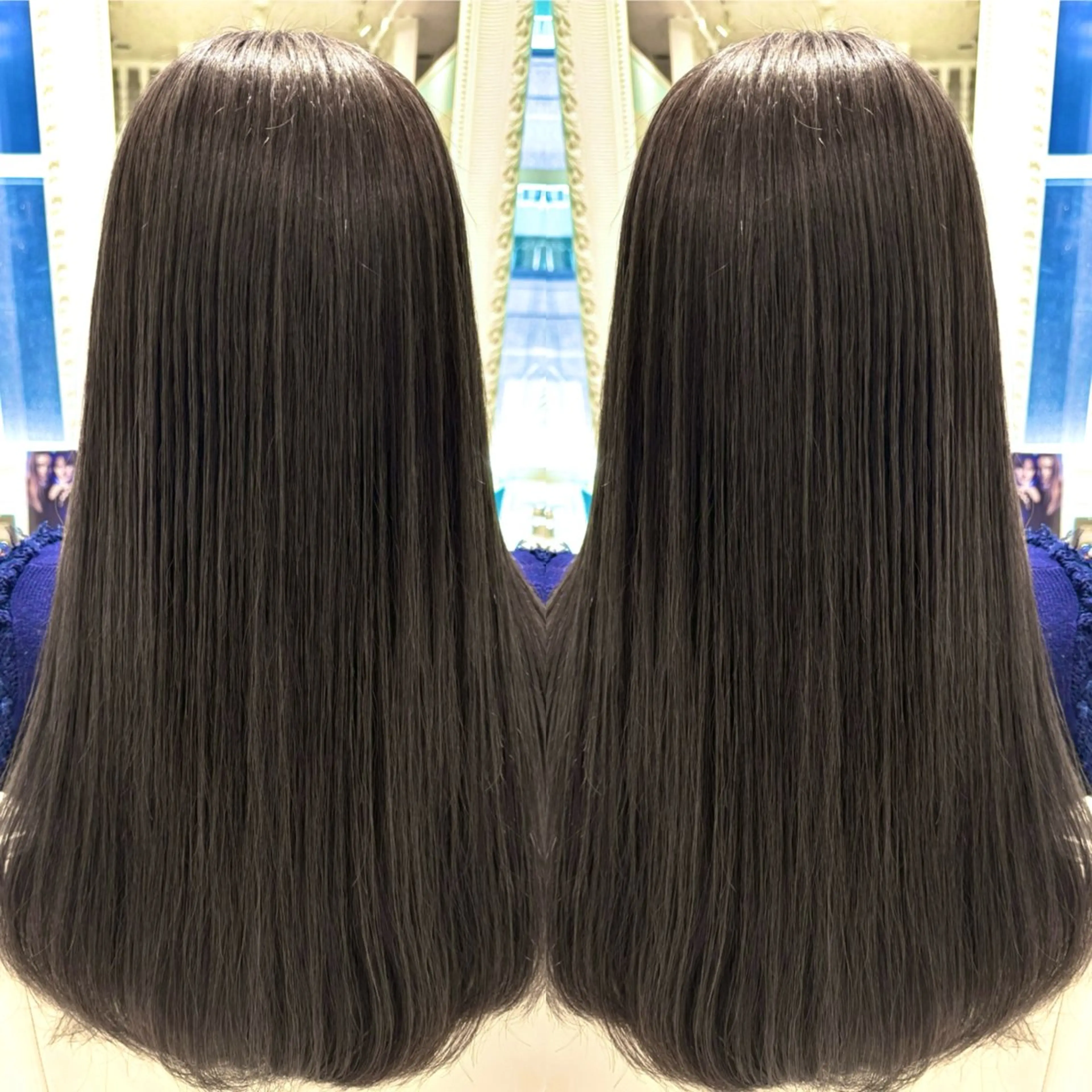 セミロング カラー カット 縮毛矯正 トリートメント ROW銀座所属・tom艶髪 /カット職人のヘアスタイル