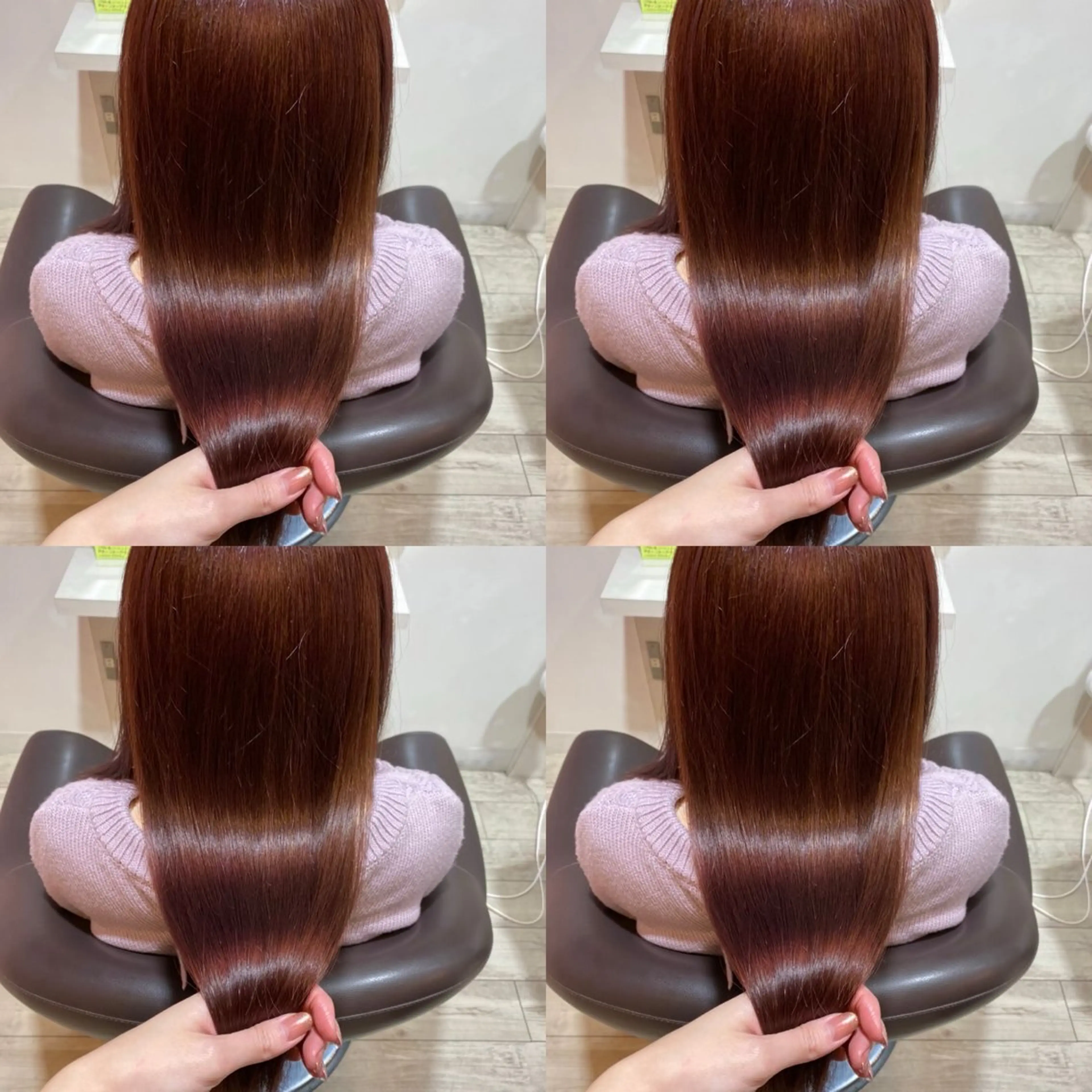 ロング カラー ブラウンカラー ピンクカラー ピンクブラウン 髪質改善 カット ヘアカラー トリートメント 韓国レイヤー ×髪質改善✨純大のヘアスタイル