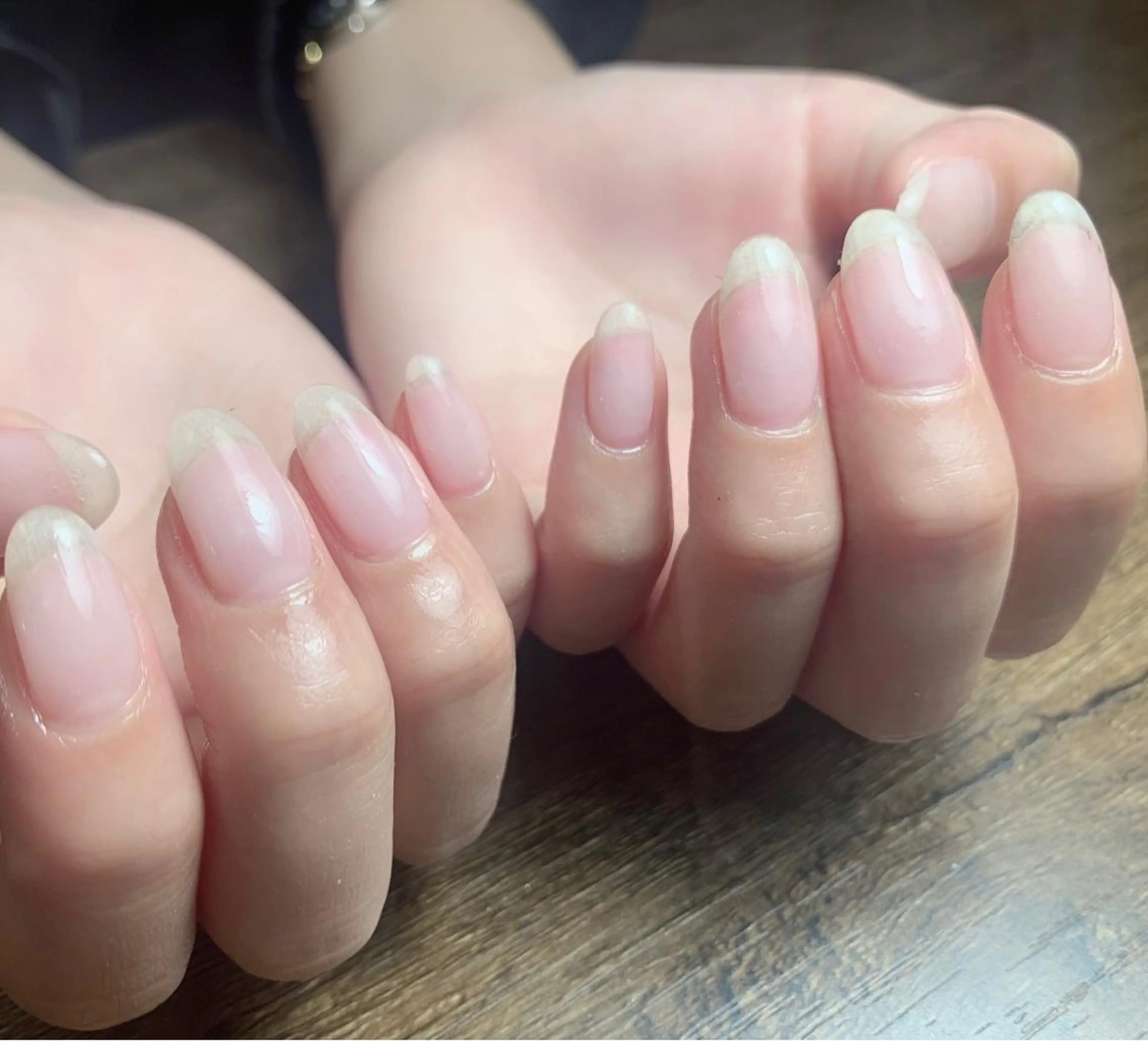 ネイル クリアネイル ジェルネイル ロングネイル ぷっくりネイル ハンドネイル ハンドケア うる艶♡透明感ネイル Rirashiaのネイルデザイン