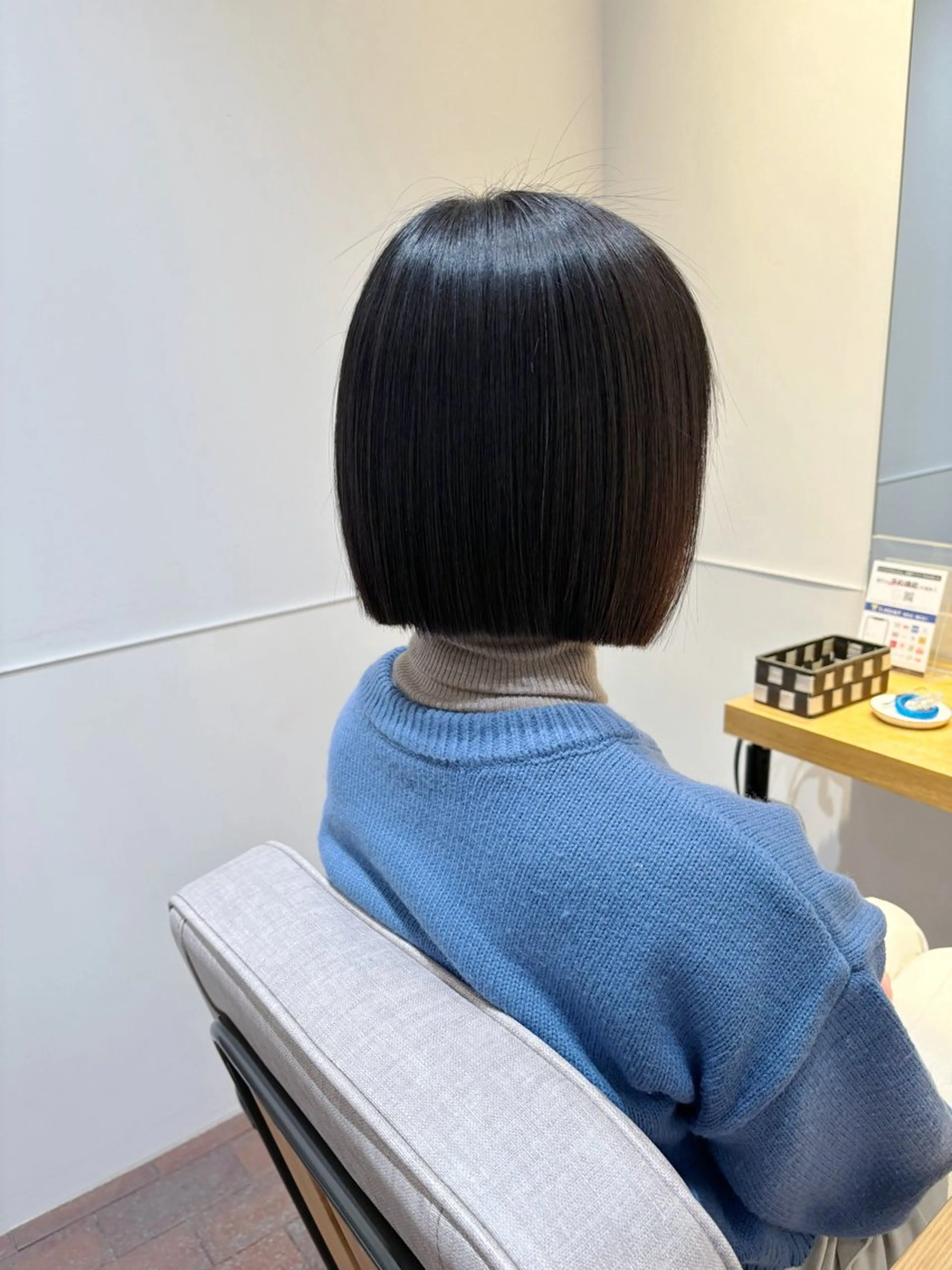 ミディアム ボブ 髪質改善 トリートメント カット トリートメント ショート／ミニボブ マンツーマン/マユコのヘアスタイル