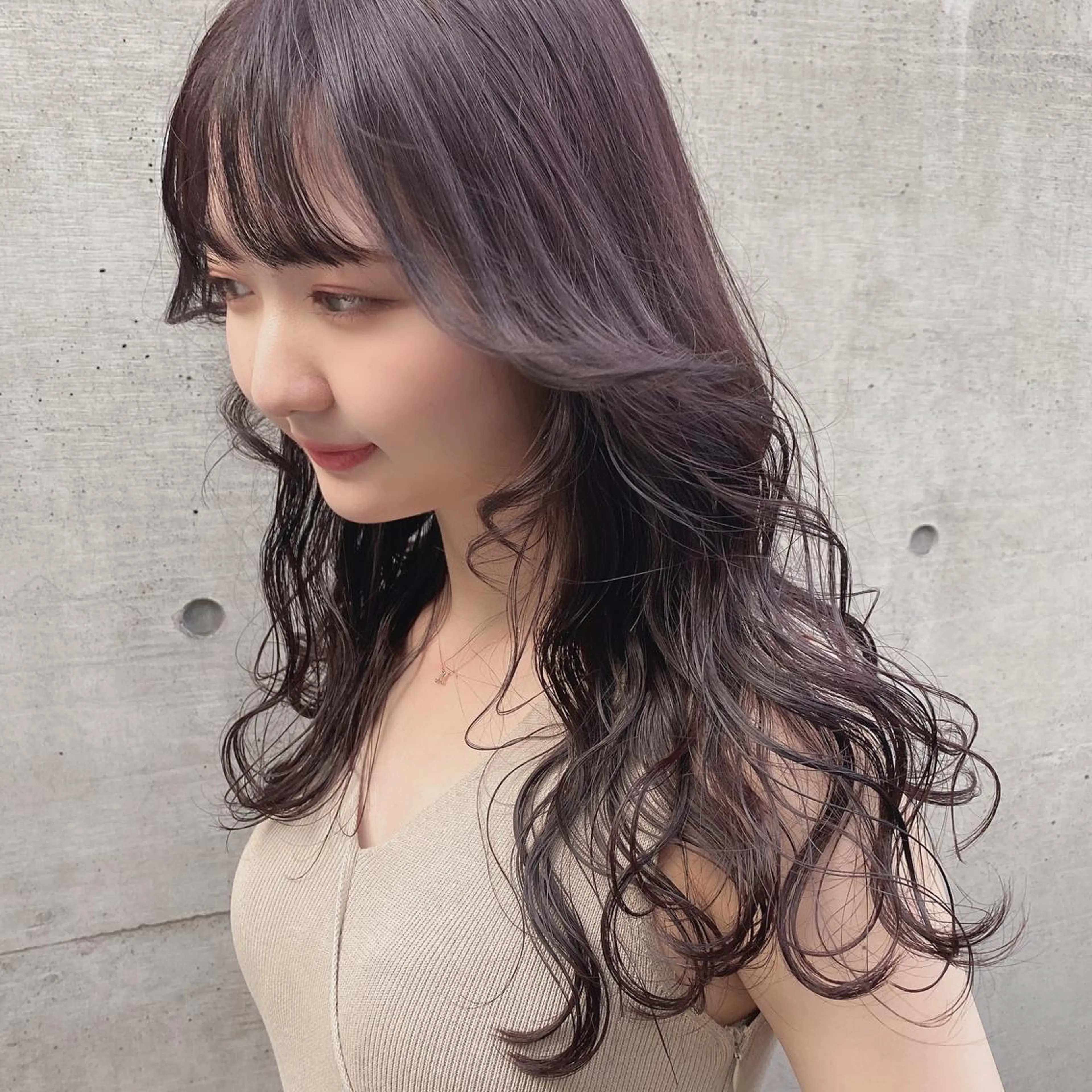 セミロング カラー 💗💗韓国レイヤー yu-ki💗💗のヘアスタイル