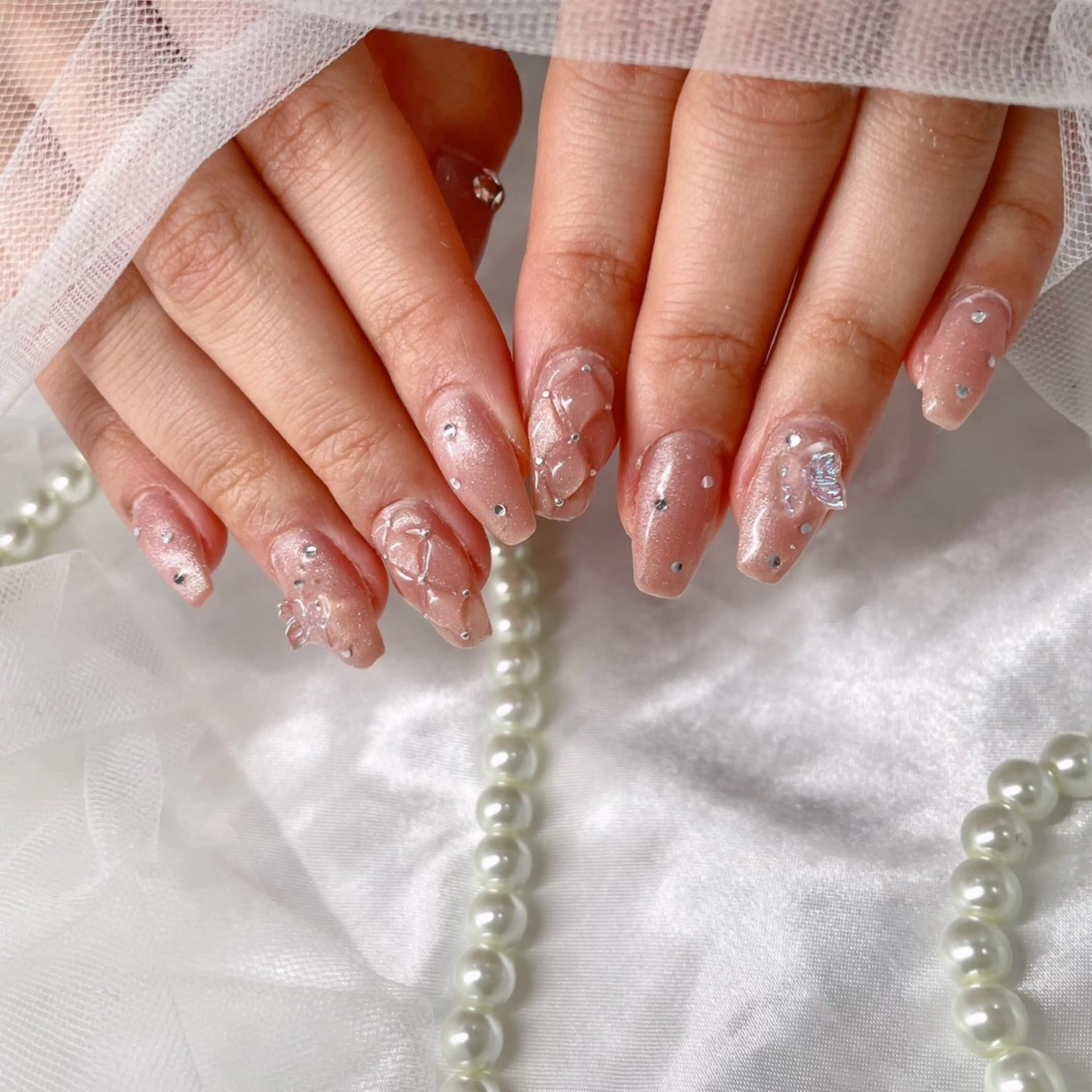 ネイル ワンホンネイル ハンドネイル ゆりか ジョアアンジェ福島のネイルデザイン