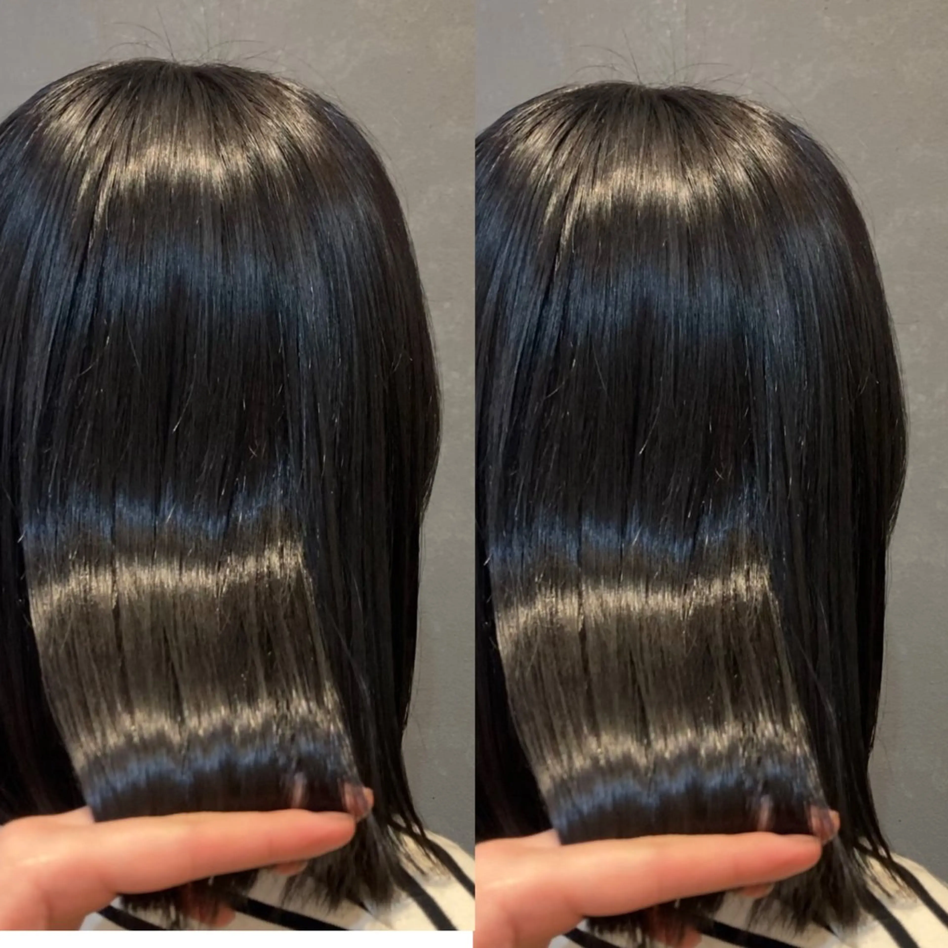 ミディアム カラー 伸ばしかけ 髪質改善 トリートメント schon所属・み うのヘアスタイル