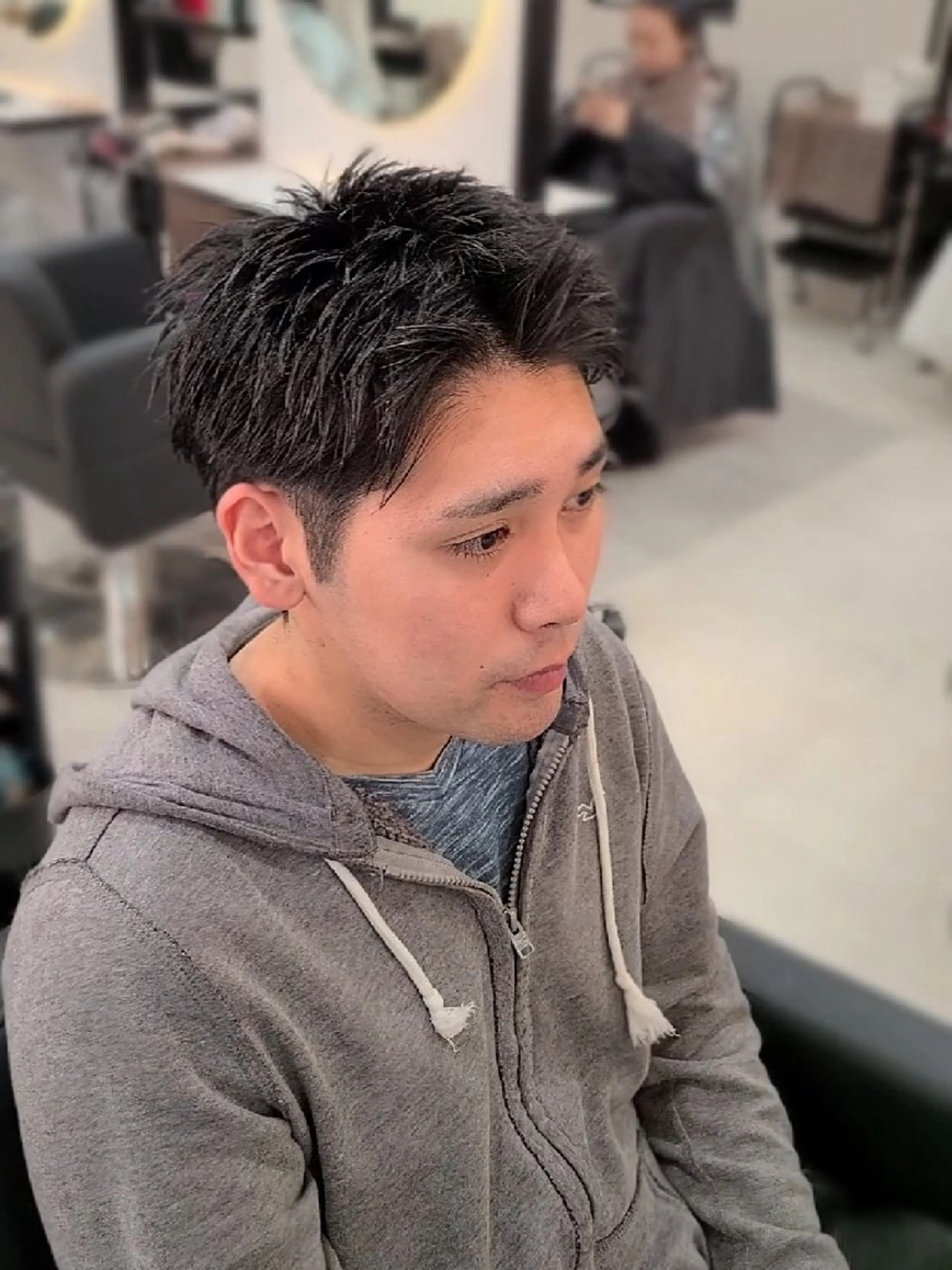 メンズ スパイキーショート カット ヘアセット Lapis 名古屋駅前店所属・LEN名古屋/パーマ メンズ特化美容師のヘアスタイル