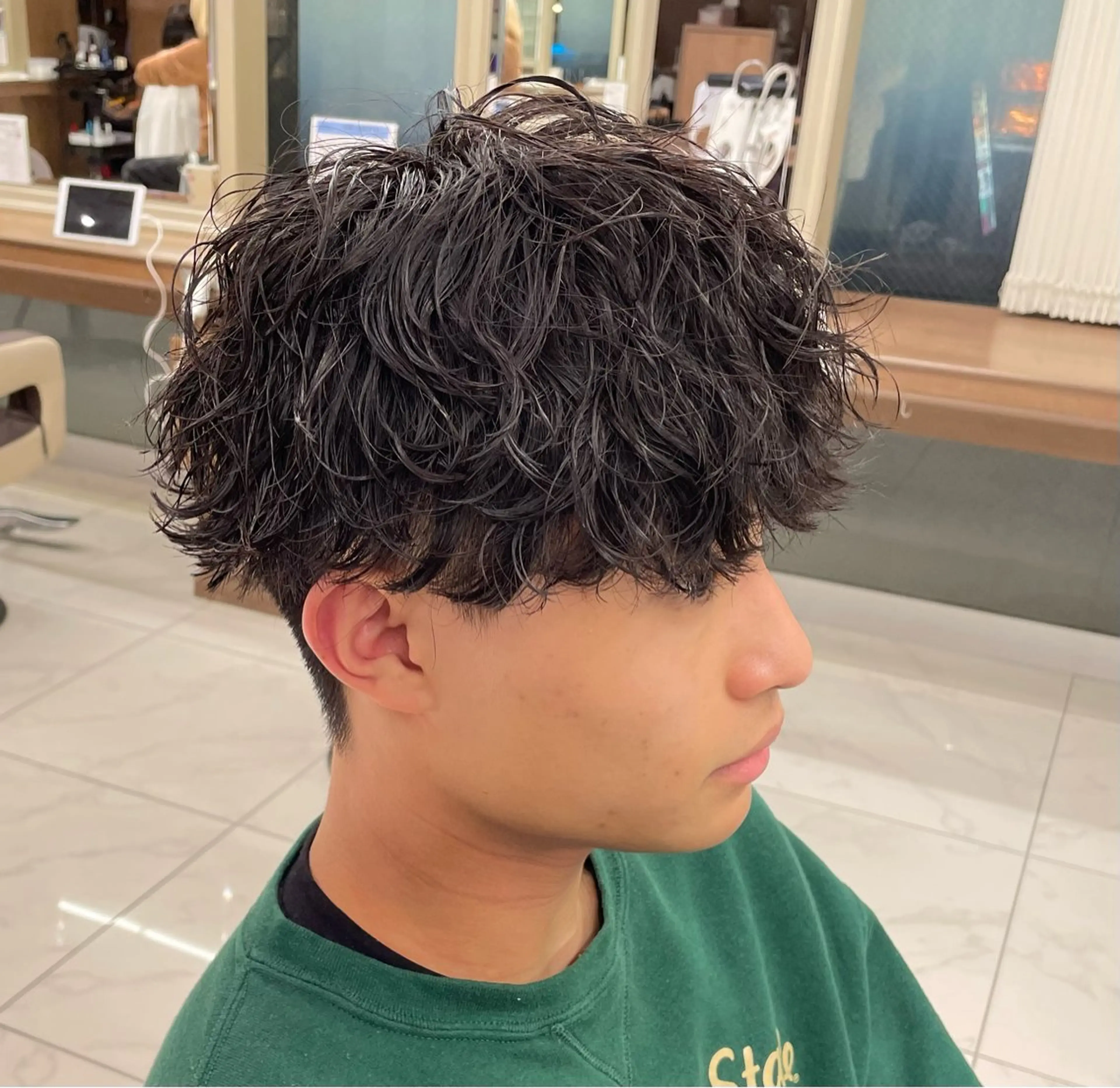 ショート パーマ メンズ カット パーマ トリートメント 【メンズ特化】 池田大成✂︎のヘアスタイル