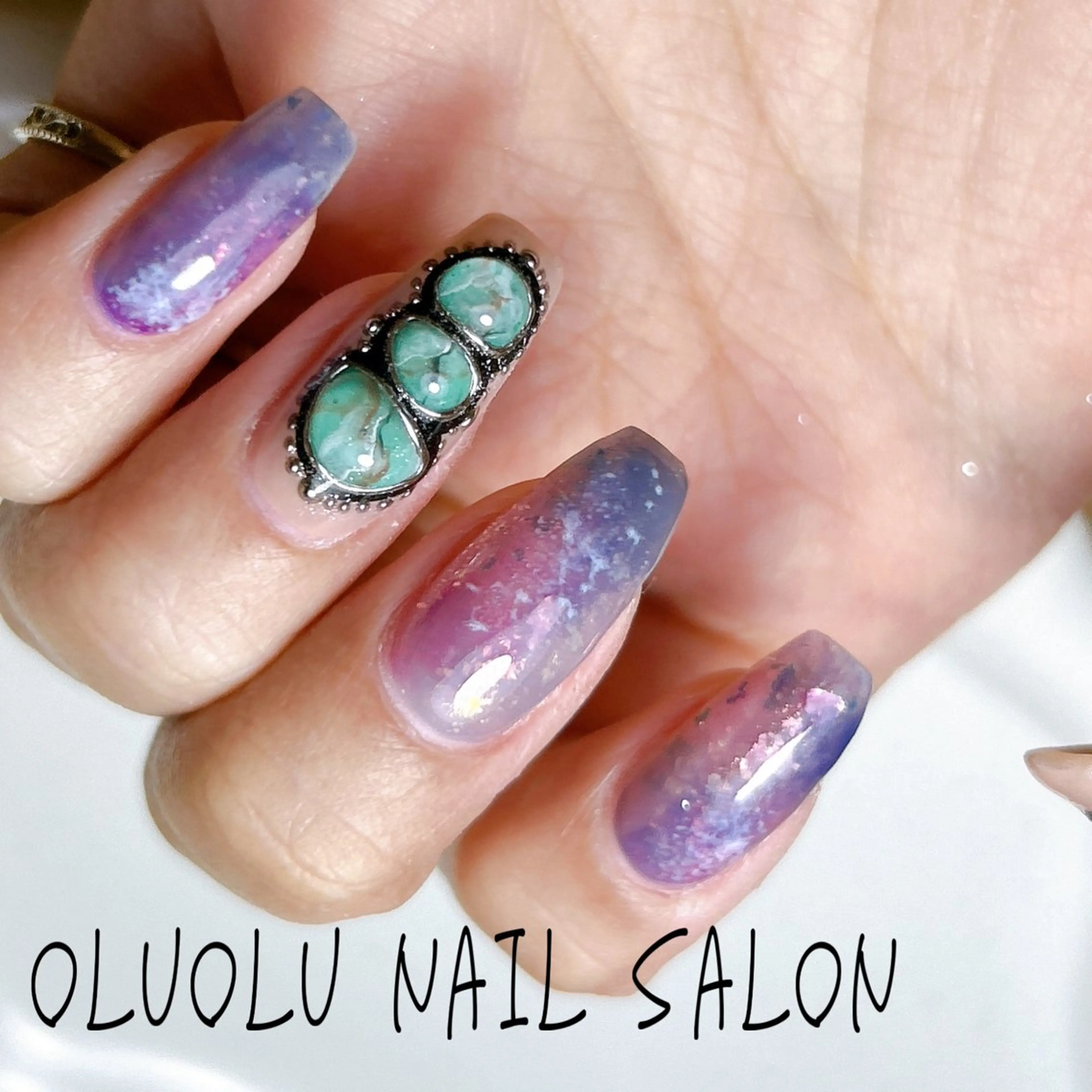 ネイル ジェルネイル ニュアンスネイル パラジェル oluolu nailsalonのネイルデザイン