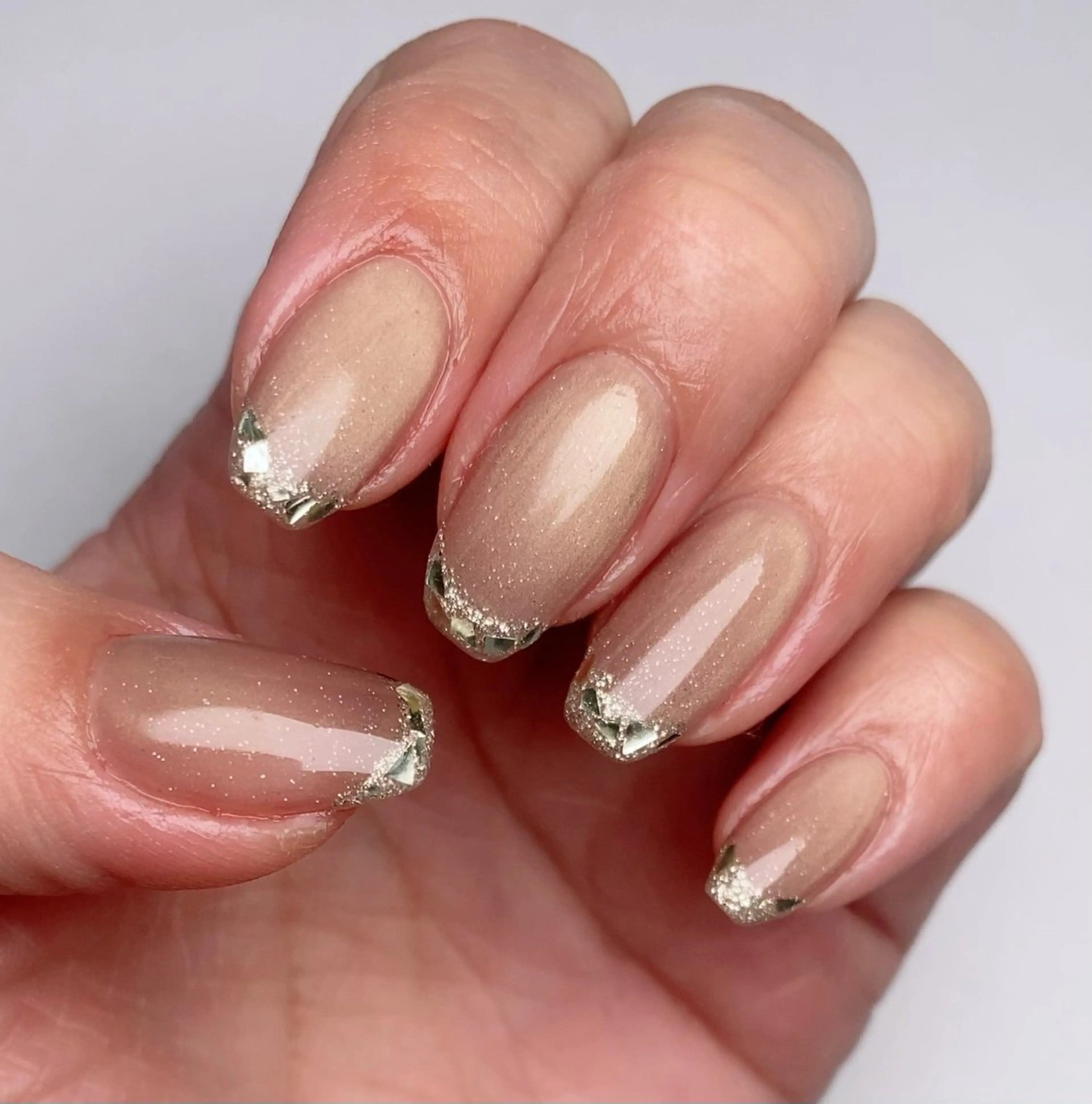 ネイル アートネイル フレンチネイル ガラスフレンチ マグネットネイル nailsalon camelliaのネイルデザイン