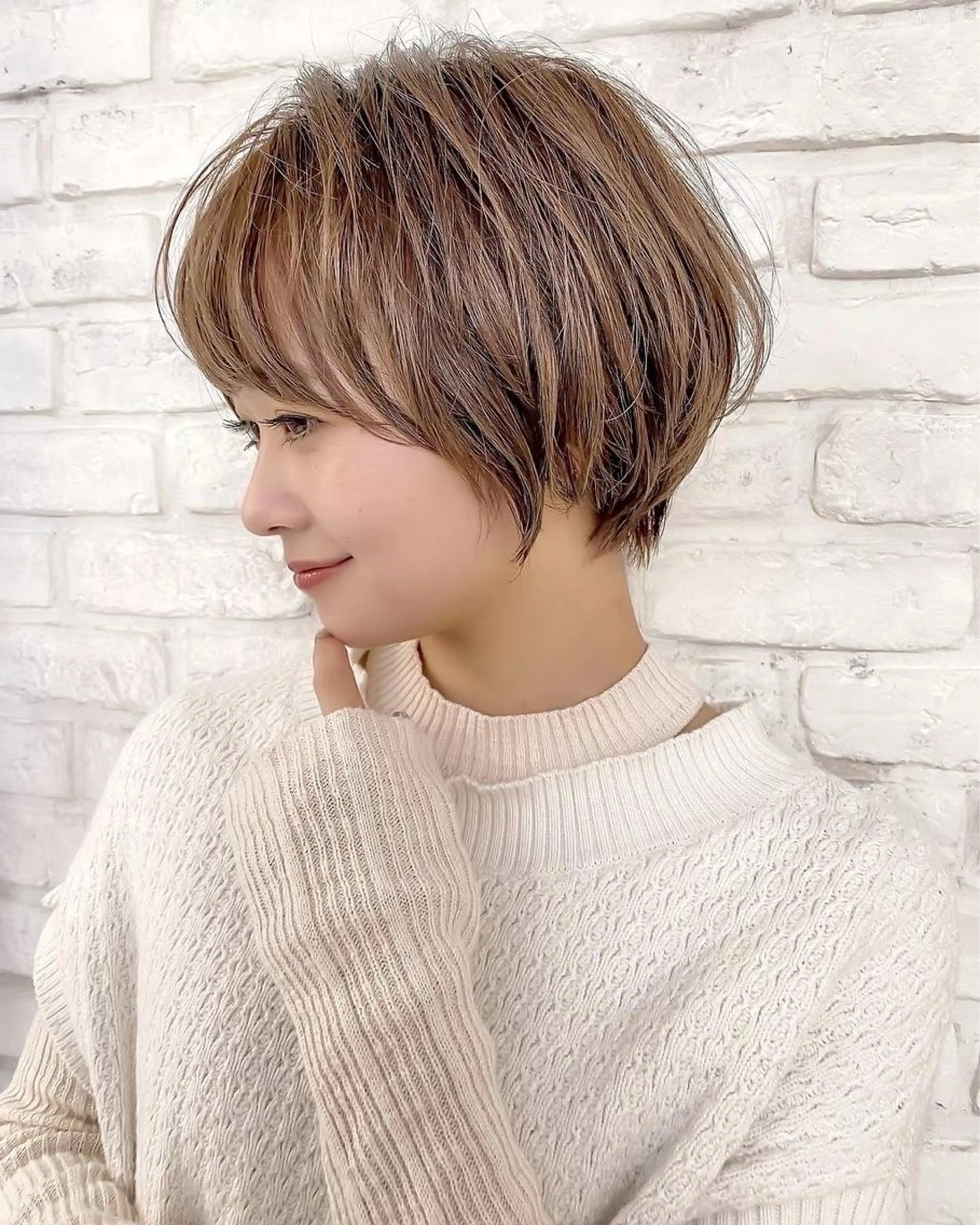 ショート カット ヘアカラー トリートメント Hello by Sea所属・レイヤー/艶髪/ボブ /くびれ/伊藤　勇司のヘアスタイル