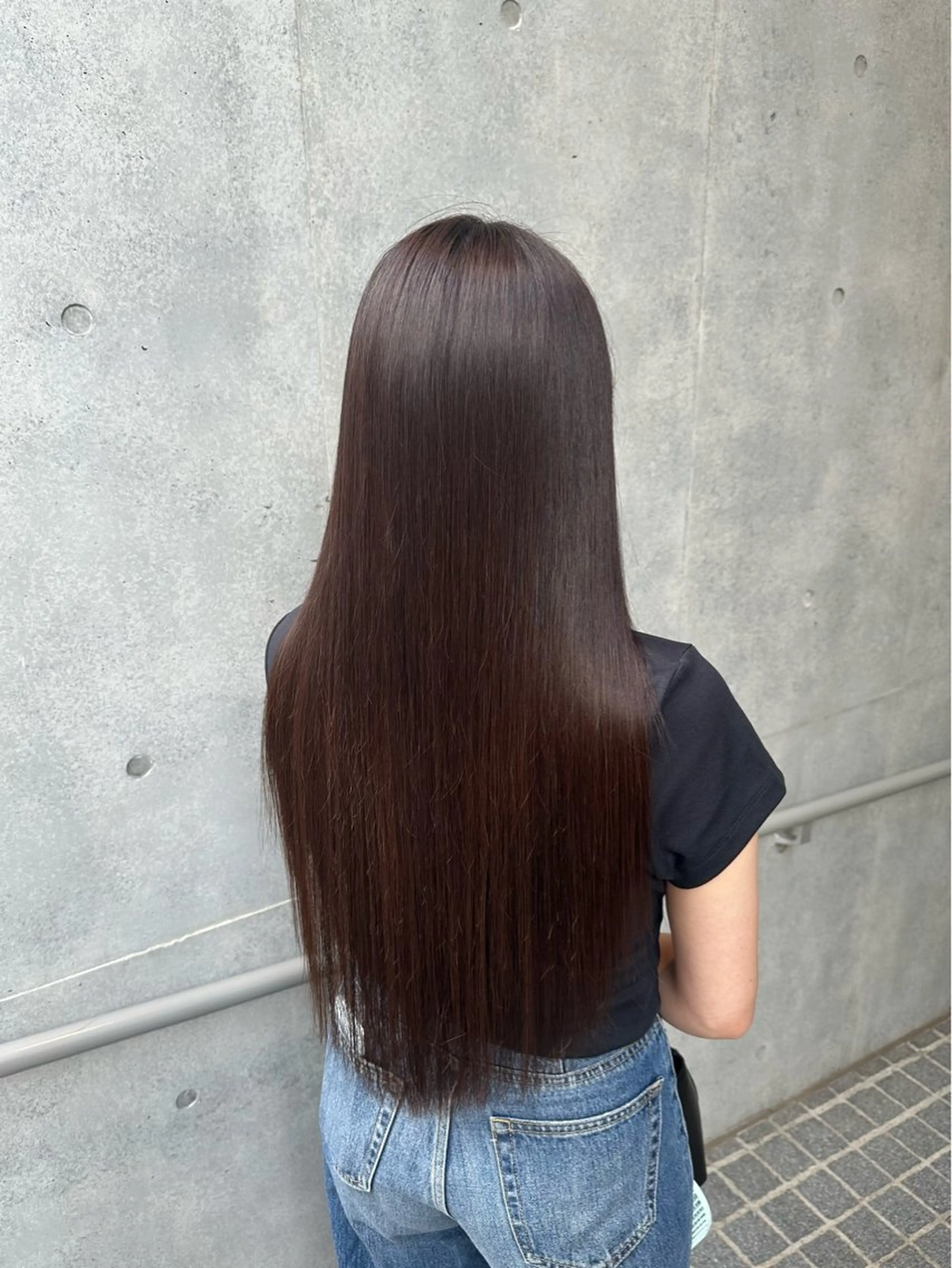 ロング パーマ 縮毛矯正 垢抜け水光肌カラー kira🌛のヘアスタイル