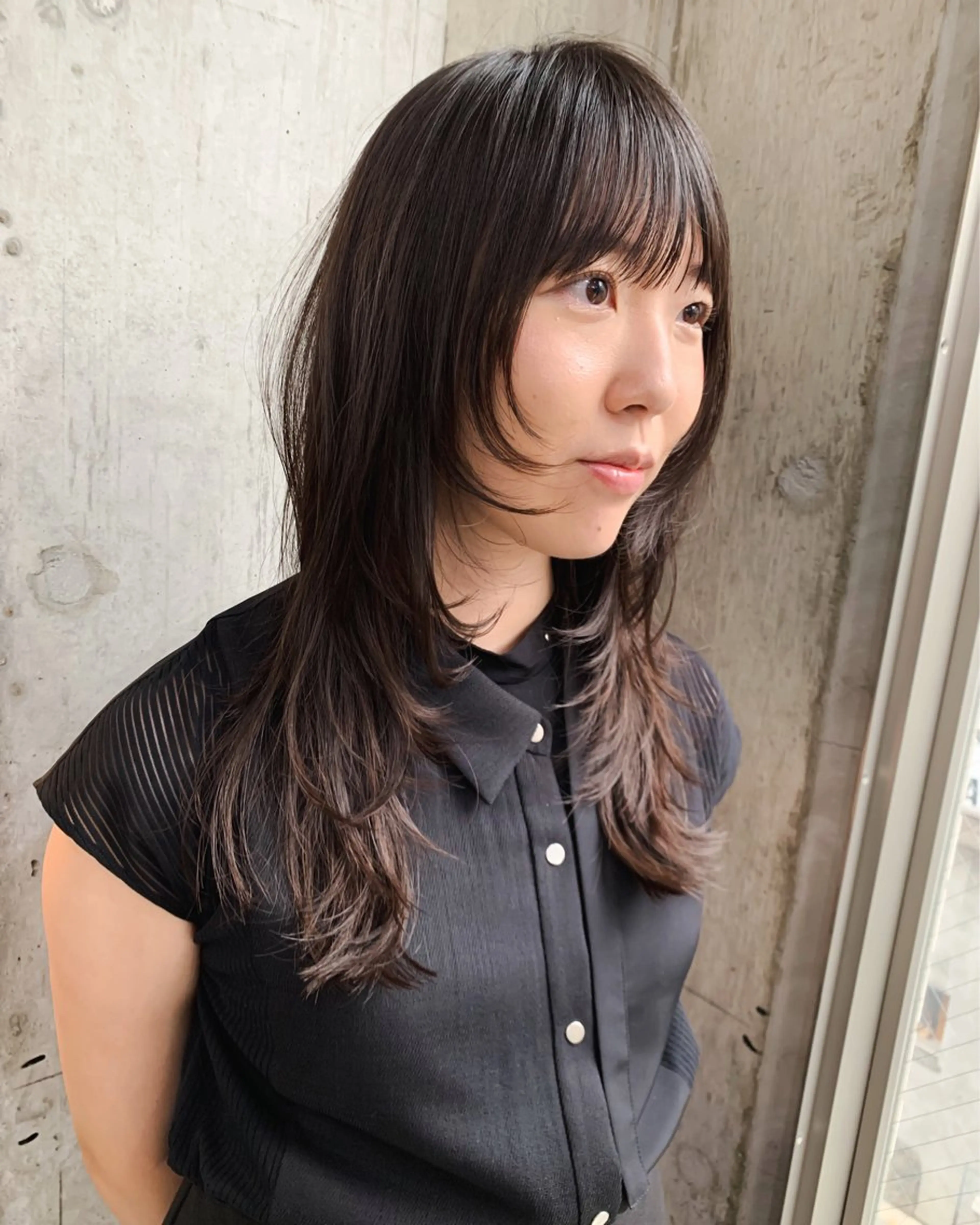 セミロング レイヤーカット ウルフカット ウルフレイヤー カット モード/レイヤー/ ウルフ/パーマ✂︎のヘアスタイル