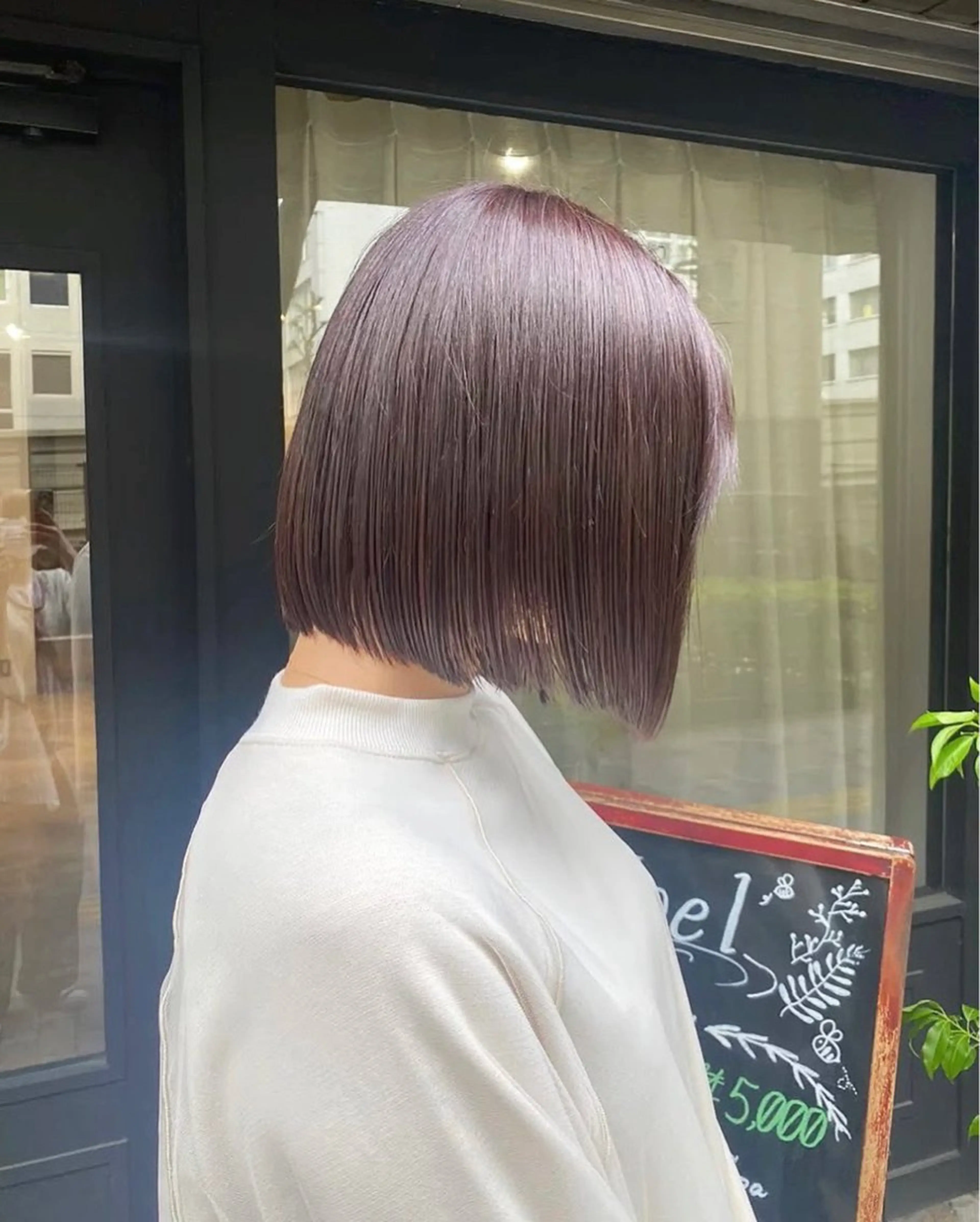 ショート カラー ベージュカラー ラベンダーカラー ラベンダーベージュ ✨メンズ縮毛モデル 募集✨イブキのヘアスタイル