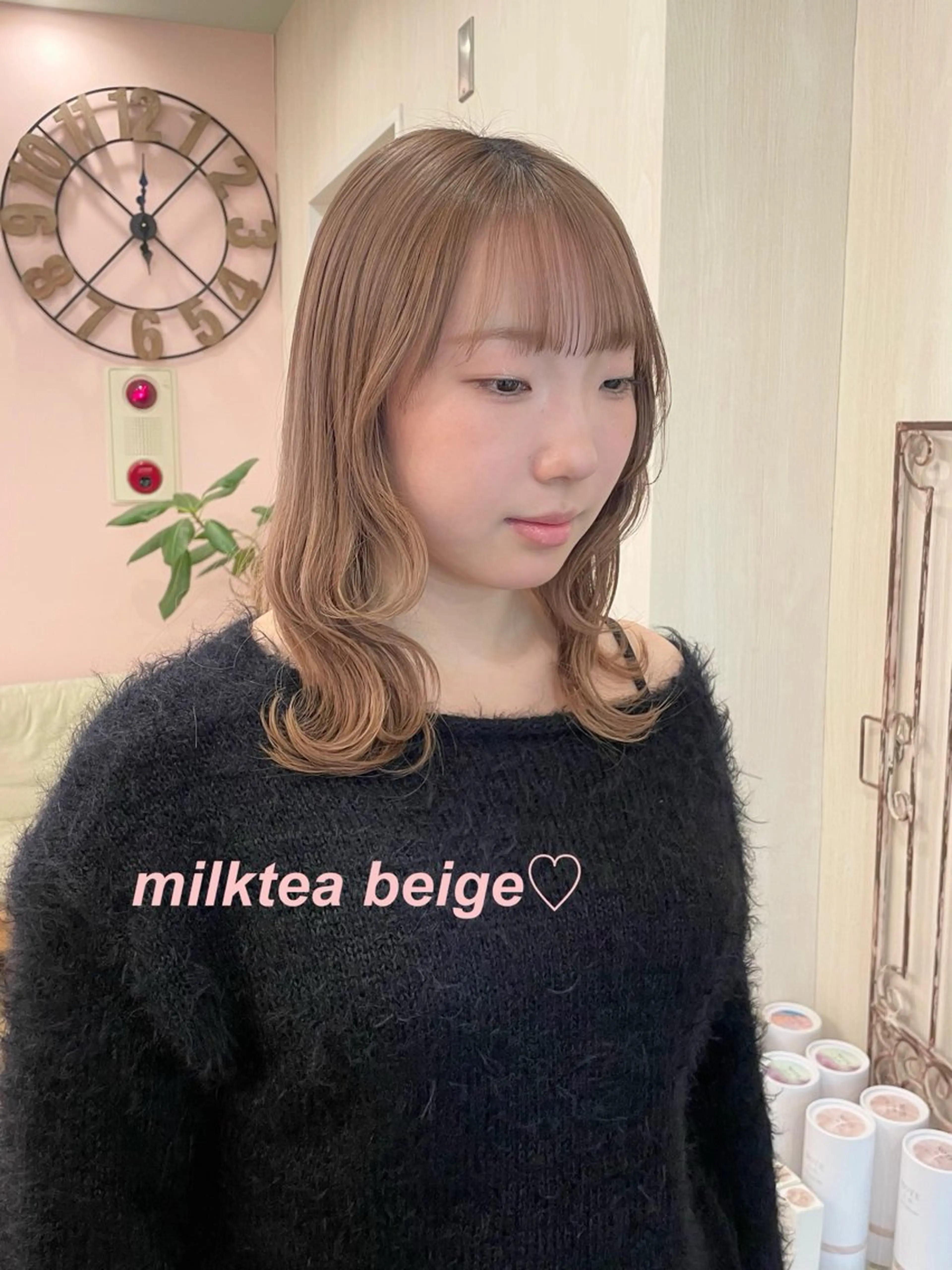 ミディアム カラー ヘアカラー トリートメント 🍒齋藤 澪🍒のヘアスタイル