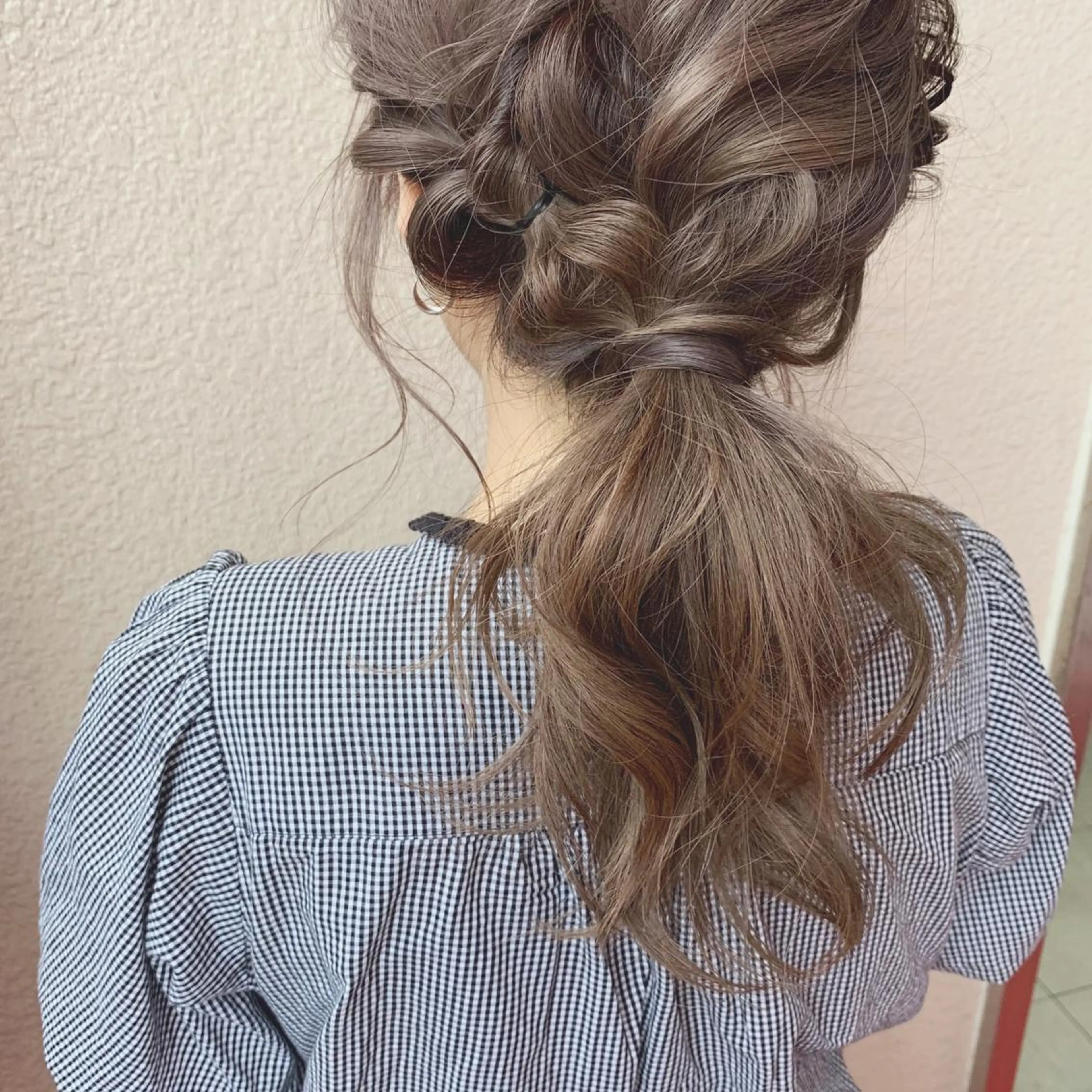 セミロング カラー ヘアアレンジ 代表🎀 ふわモテ愛 され髪🩷yumiのヘアスタイル