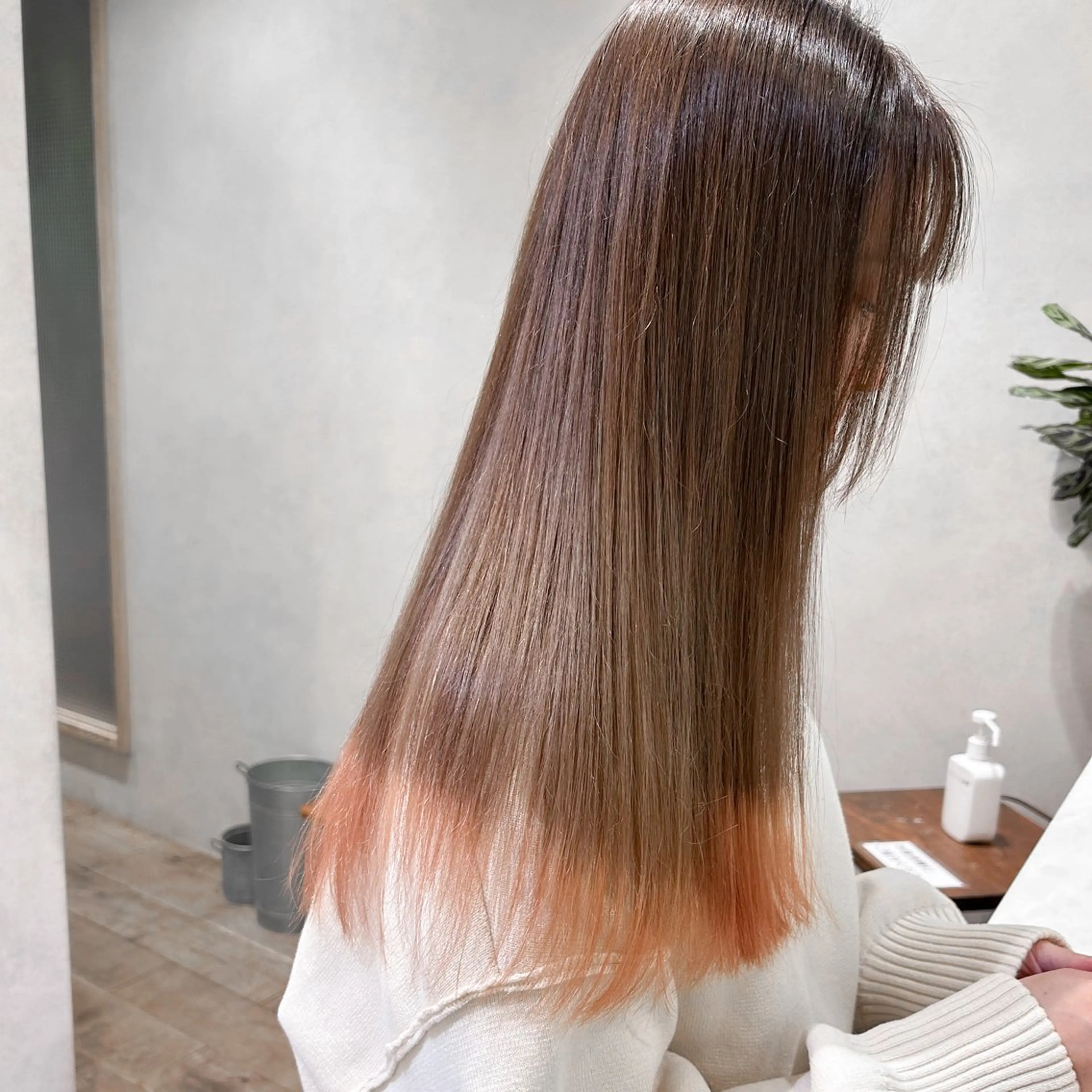 ロング カラー カット ヘアカラー CANAAN銀座所属・艶透明感カラー/ コテ巻きパーマ/田中のヘアスタイル