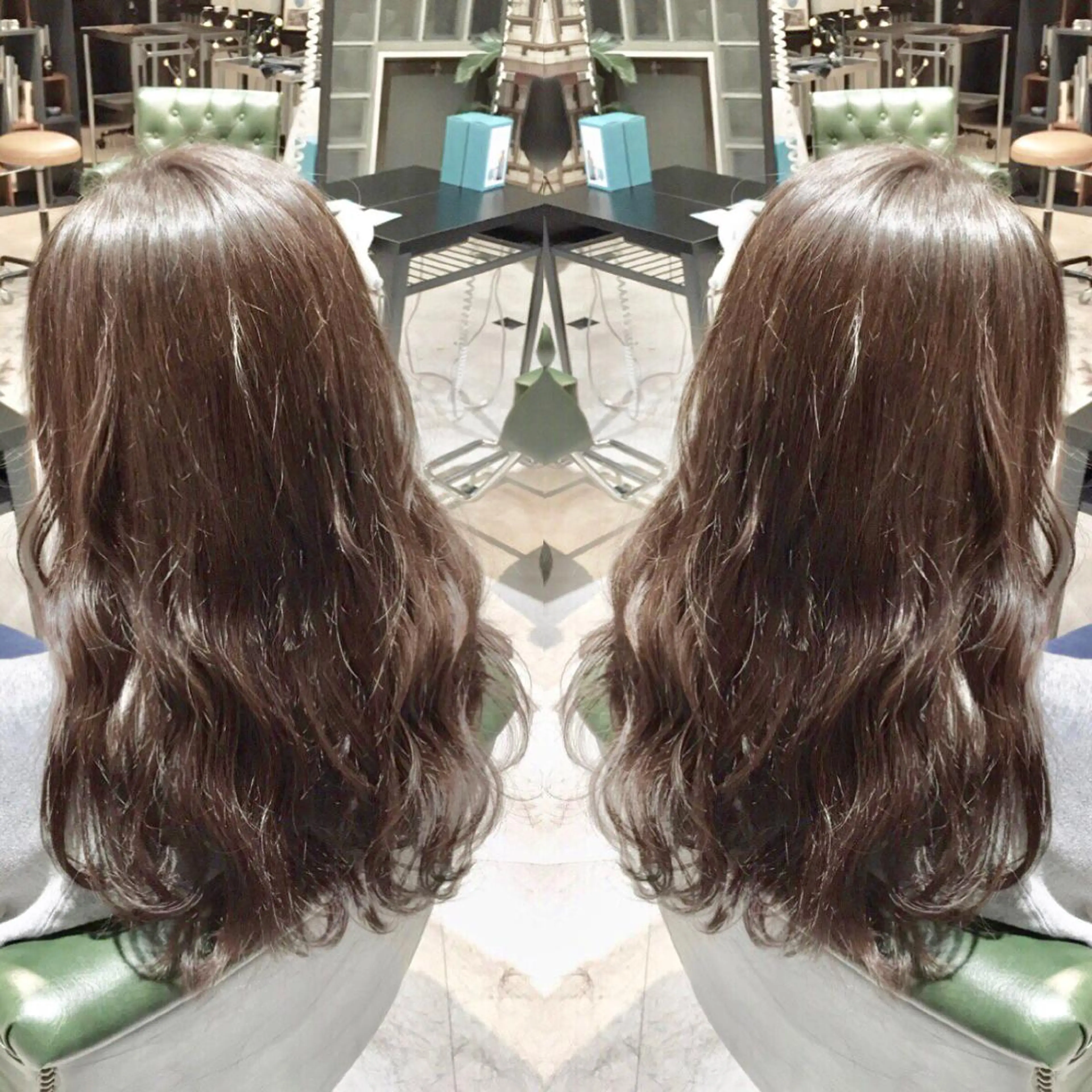ロング カラー パーマ ヘアアレンジ tocca所属・毎月通える価格♪ 杉本真基のヘアスタイル