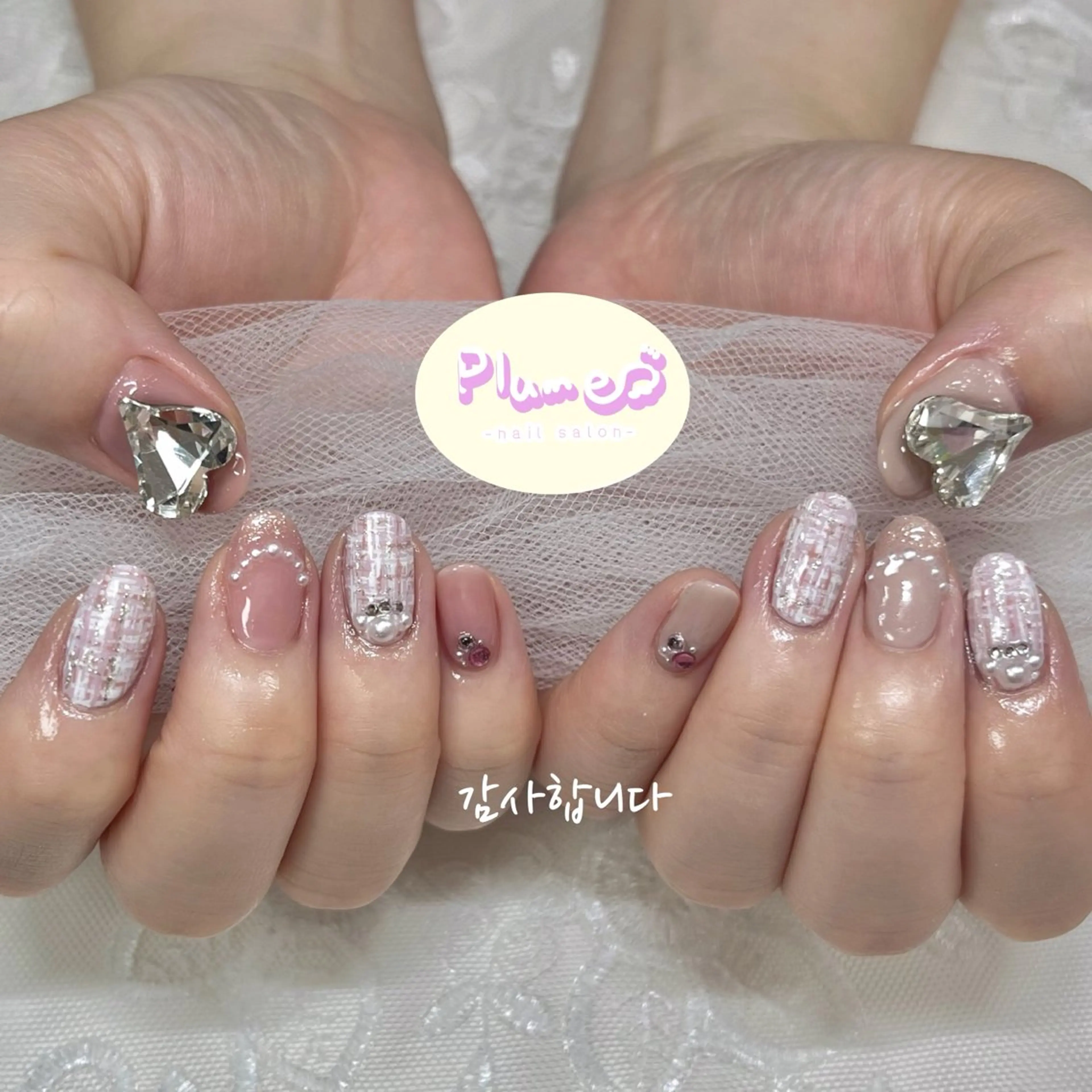 ネイル ハンドネイル plume nail ☆韓国ネイルのネイルデザイン