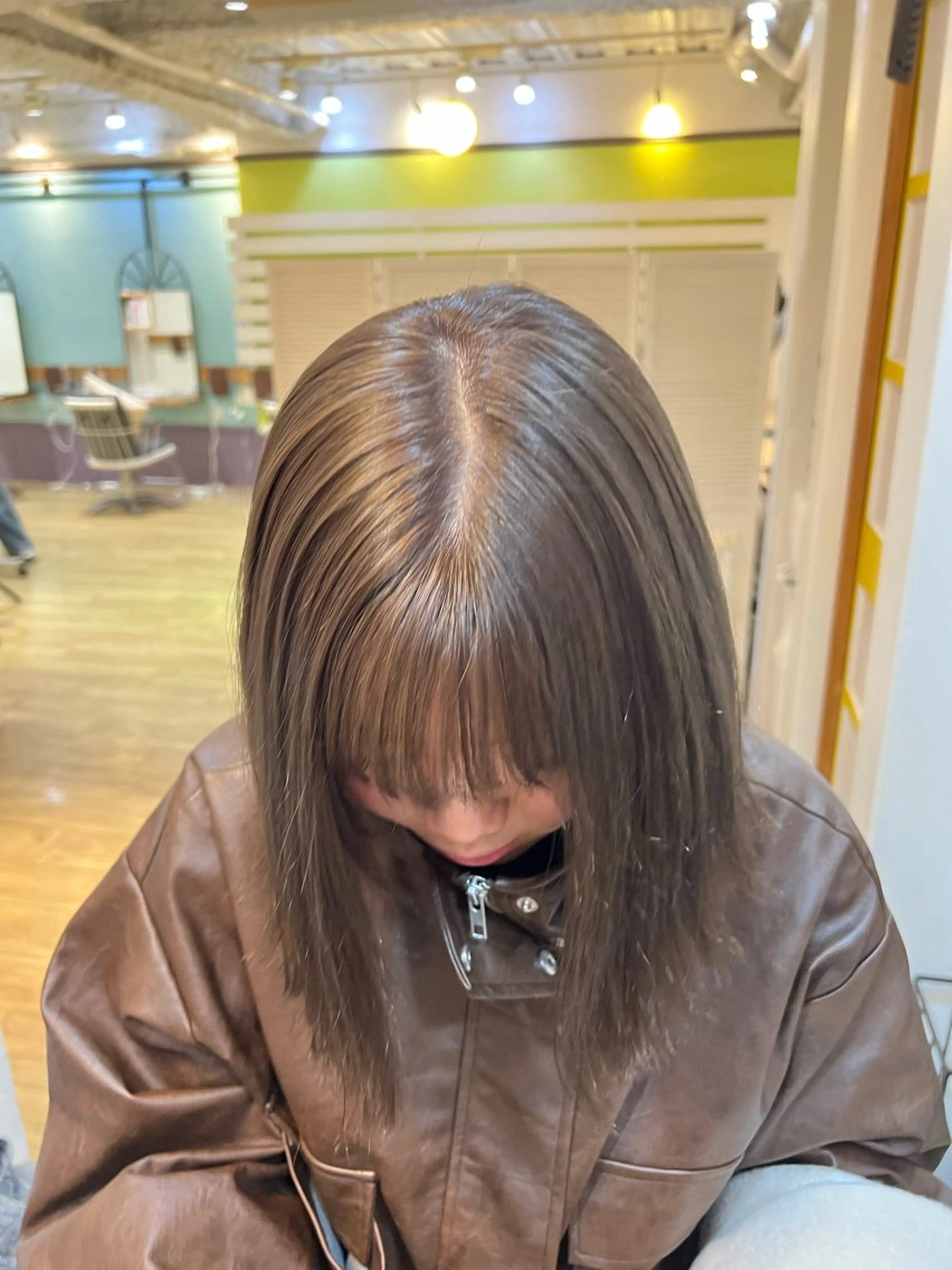 ミディアム カラー ヘアカラー ショート/ボブ/透明 感カラー🎀　emiのヘアスタイル