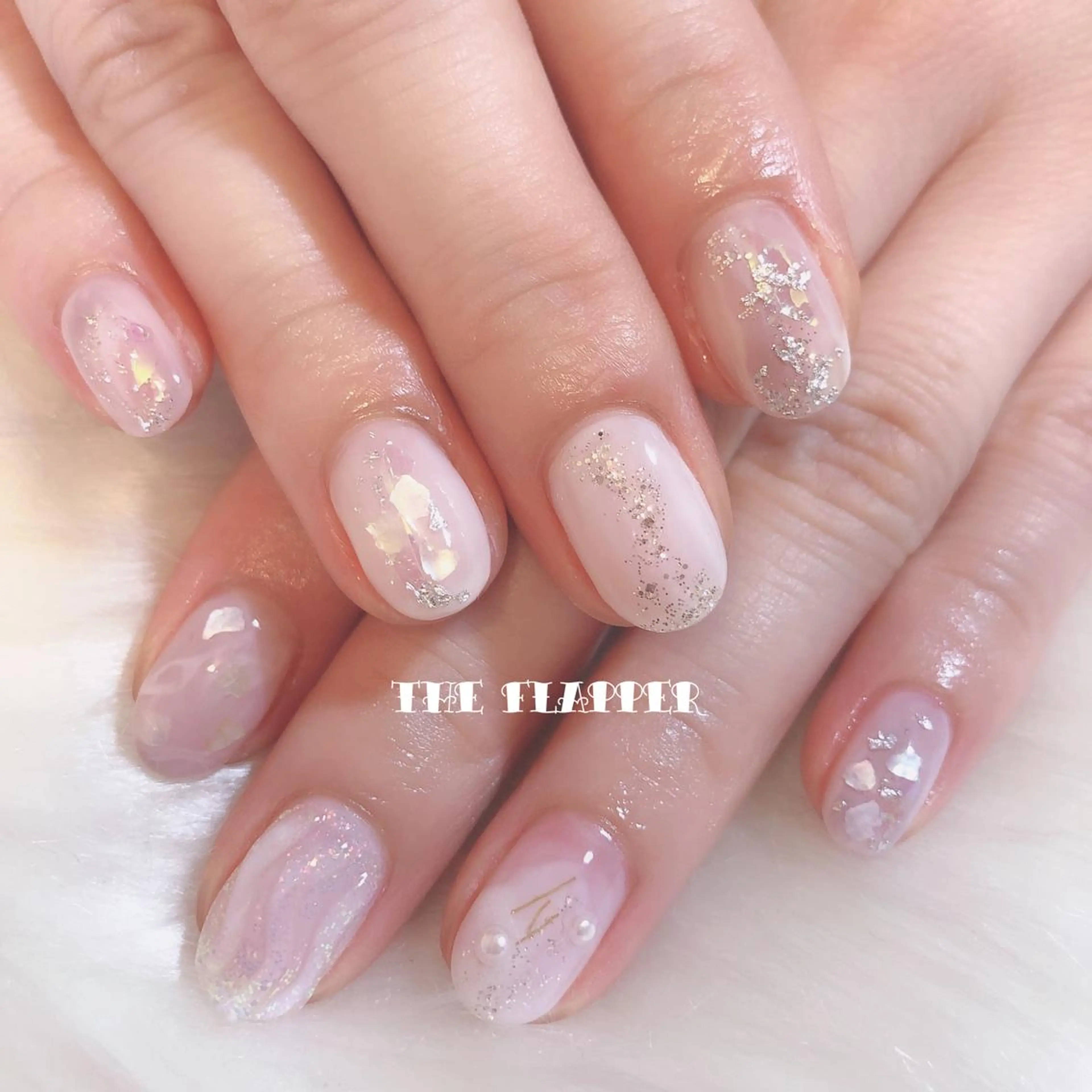 ネイル 持ち込み ニュアンスネイル ハンドネイル フットネイル NailStudio THE FLAPPER所属・THE FLAPPERのネイルデザイン