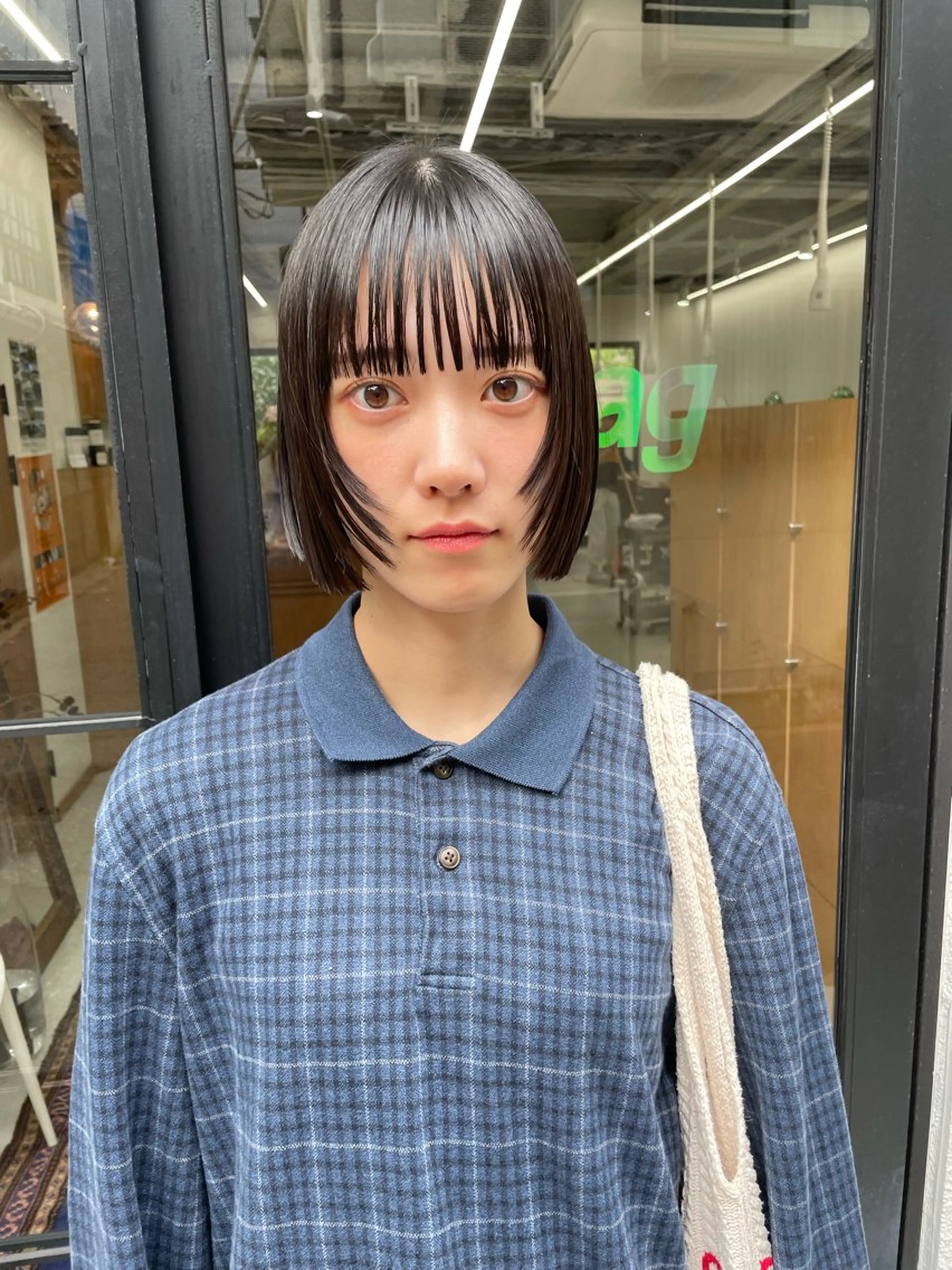 ミディアム カラー パーマ ヘアアレンジ メンズ ボブ カット ヘアカラー トリートメント tatsumi/ボブ ウルフ/レイヤーのヘアスタイル