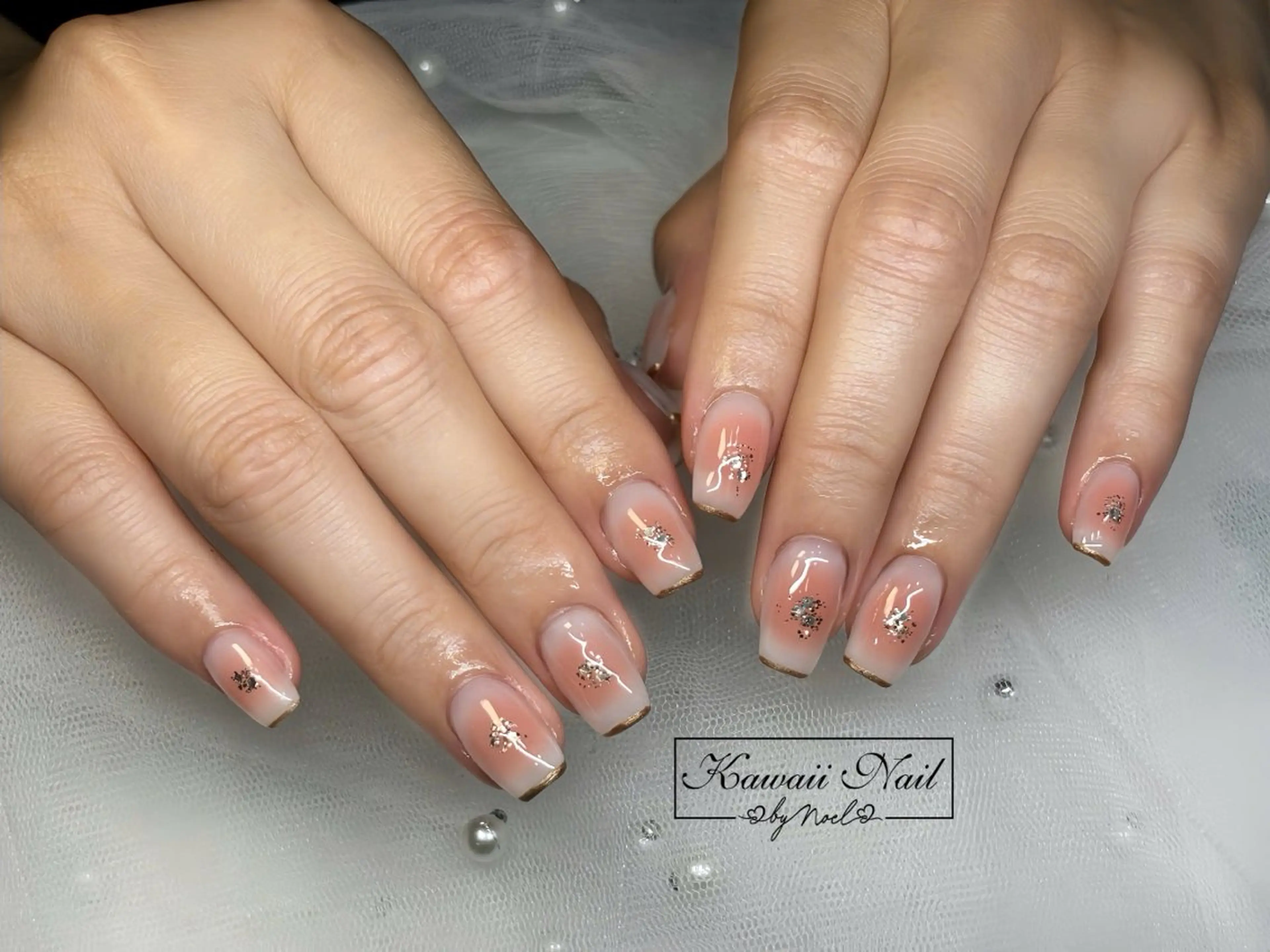ネイル アートネイル フットネイル フレンチネイル ジェルネイル 韓国ネイル ハンドネイル フットネイル ハンドケア Kawaii Nail Salon所属・Kawaii-jp Tomisatoのネイルデザイン