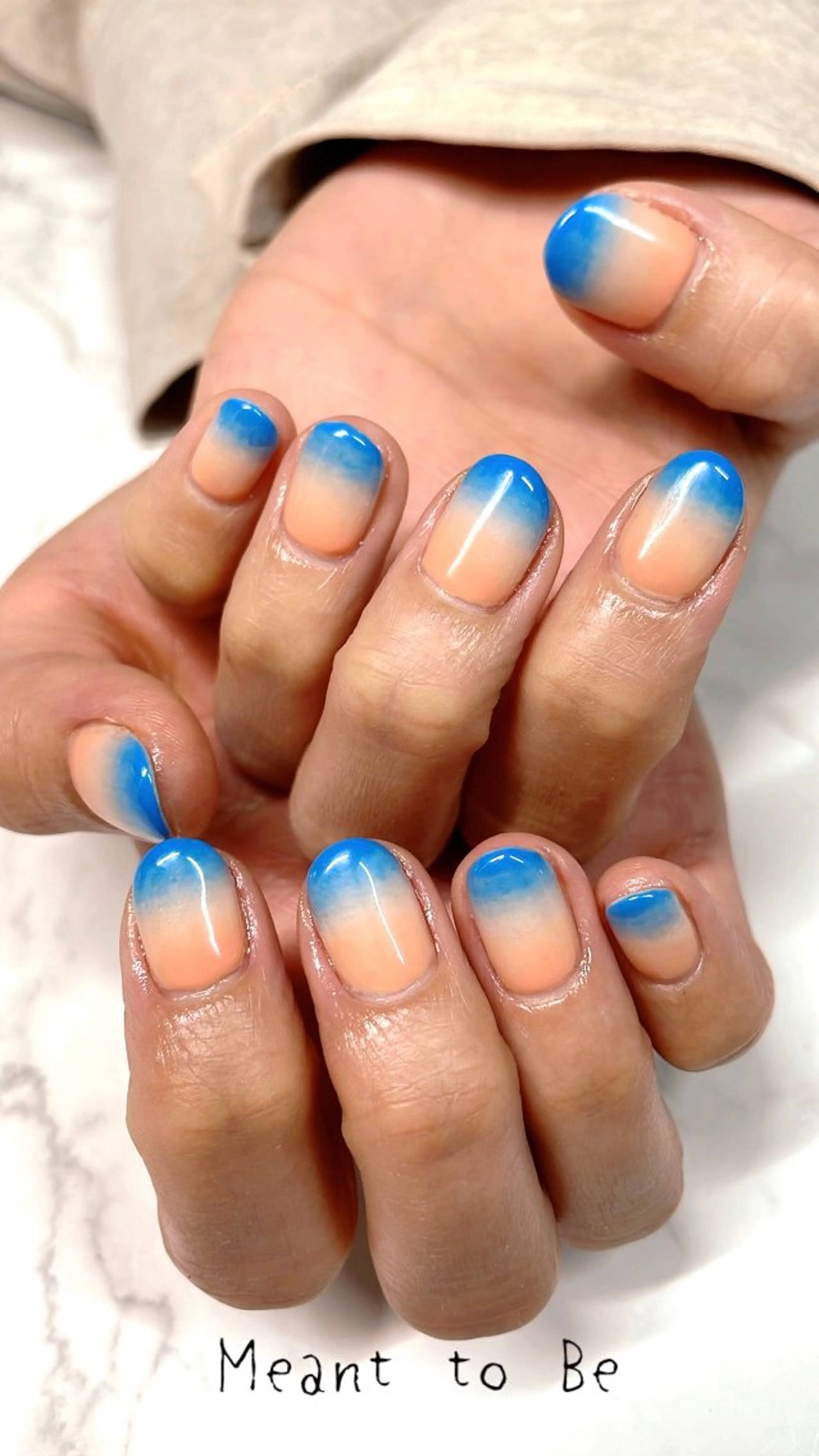 ネイル ジェルネイル グラデーション パラジェル Meant to Be〜ご縁に感謝〜のネイルデザイン