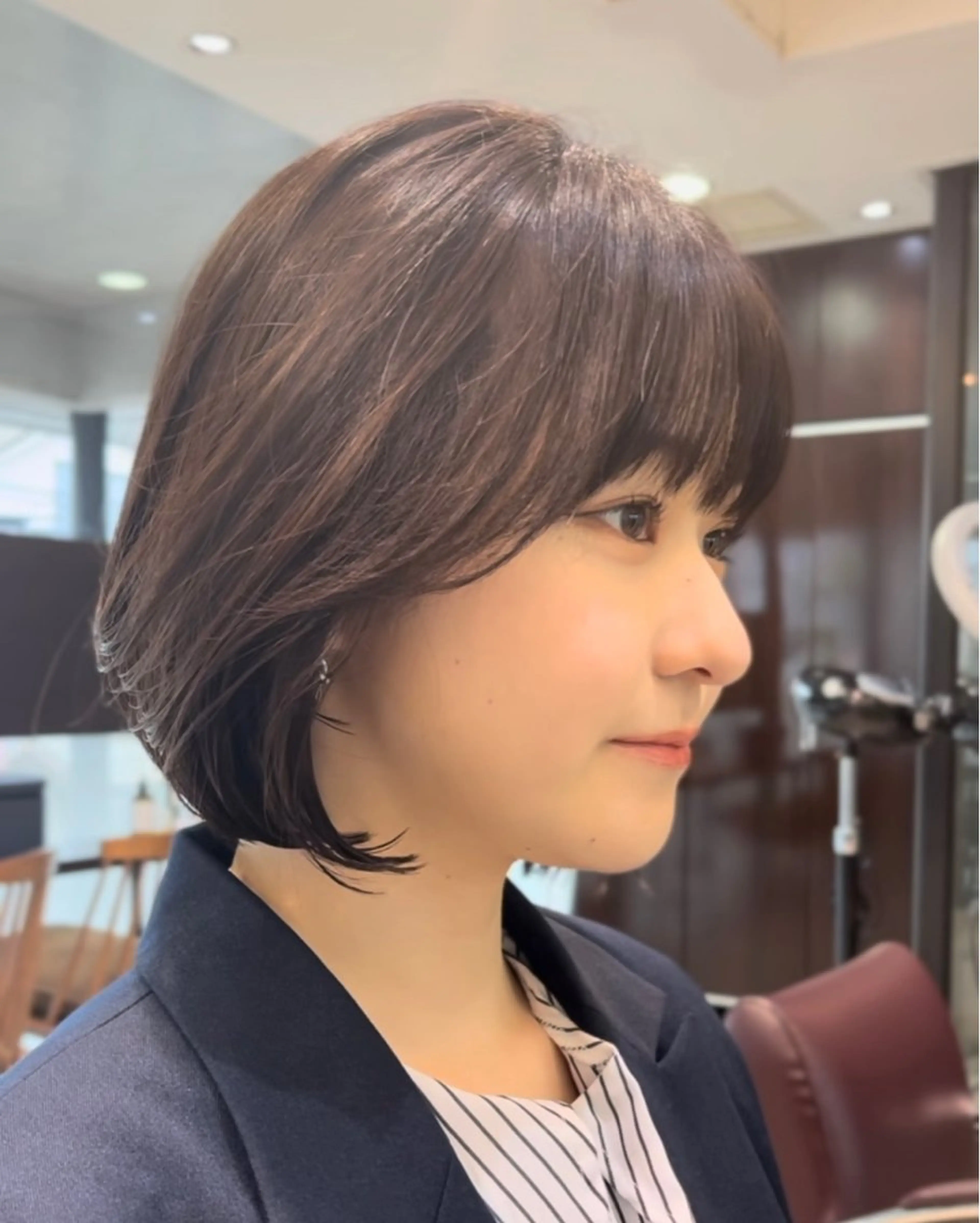 ショート ボブ タンバルモリパーマ 礒井メンキのヘアスタイル