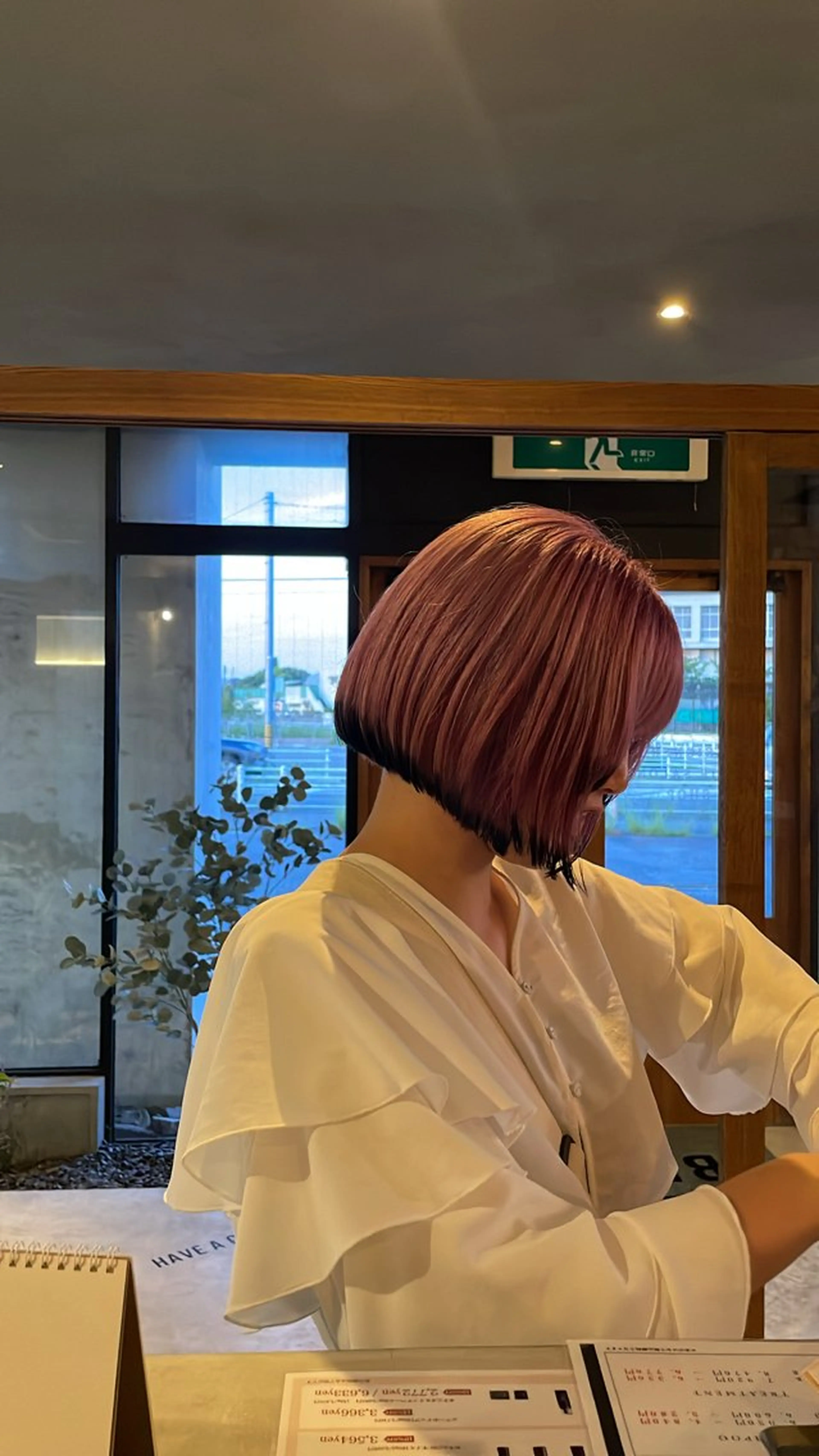 ミディアム カラー ヘアカラー 艶髪/透明感カラー/ 韓国/nonokaのヘアスタイル