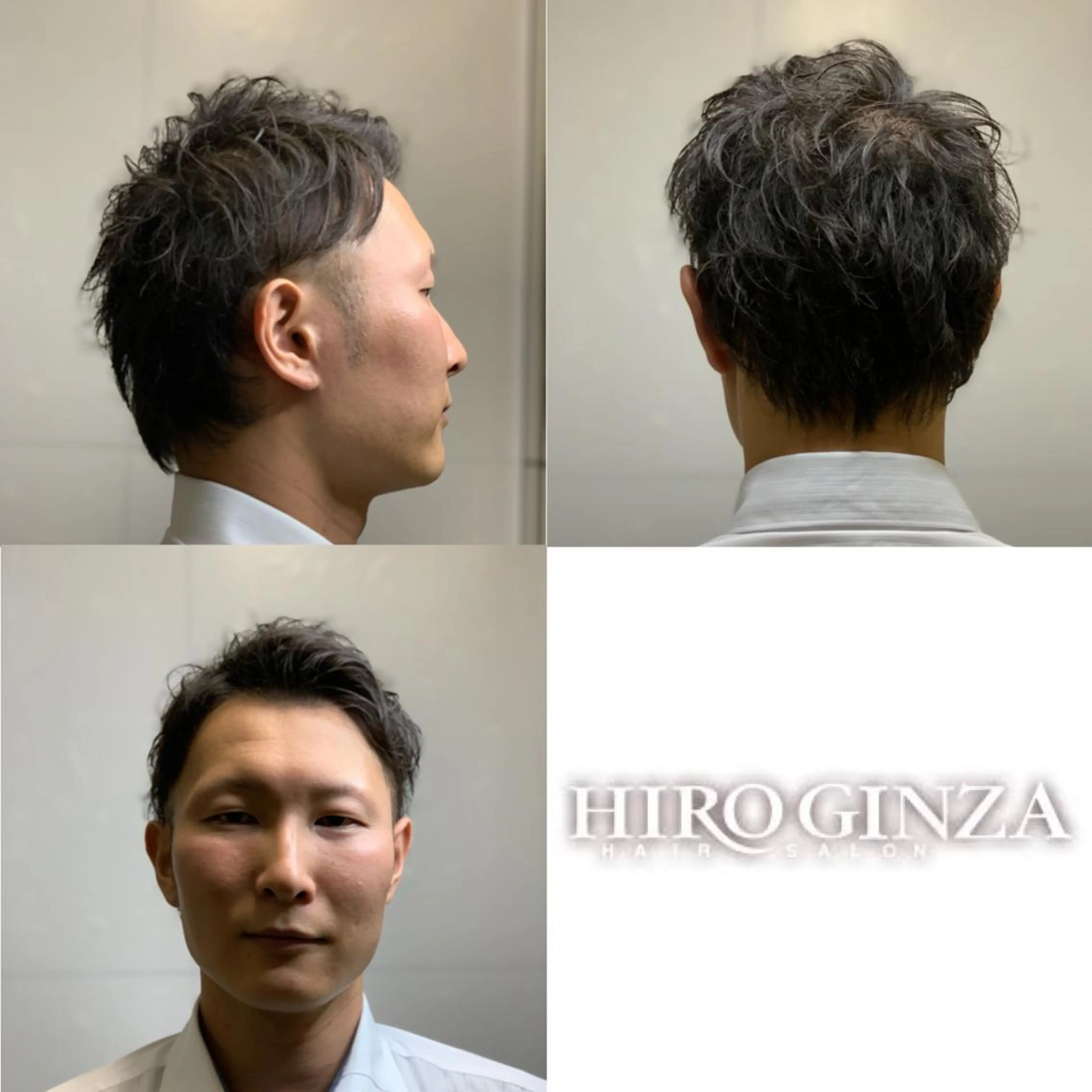 ショート ヒロ銀座プレミアムバーバー銀座店所属・田中 心のヘアスタイル