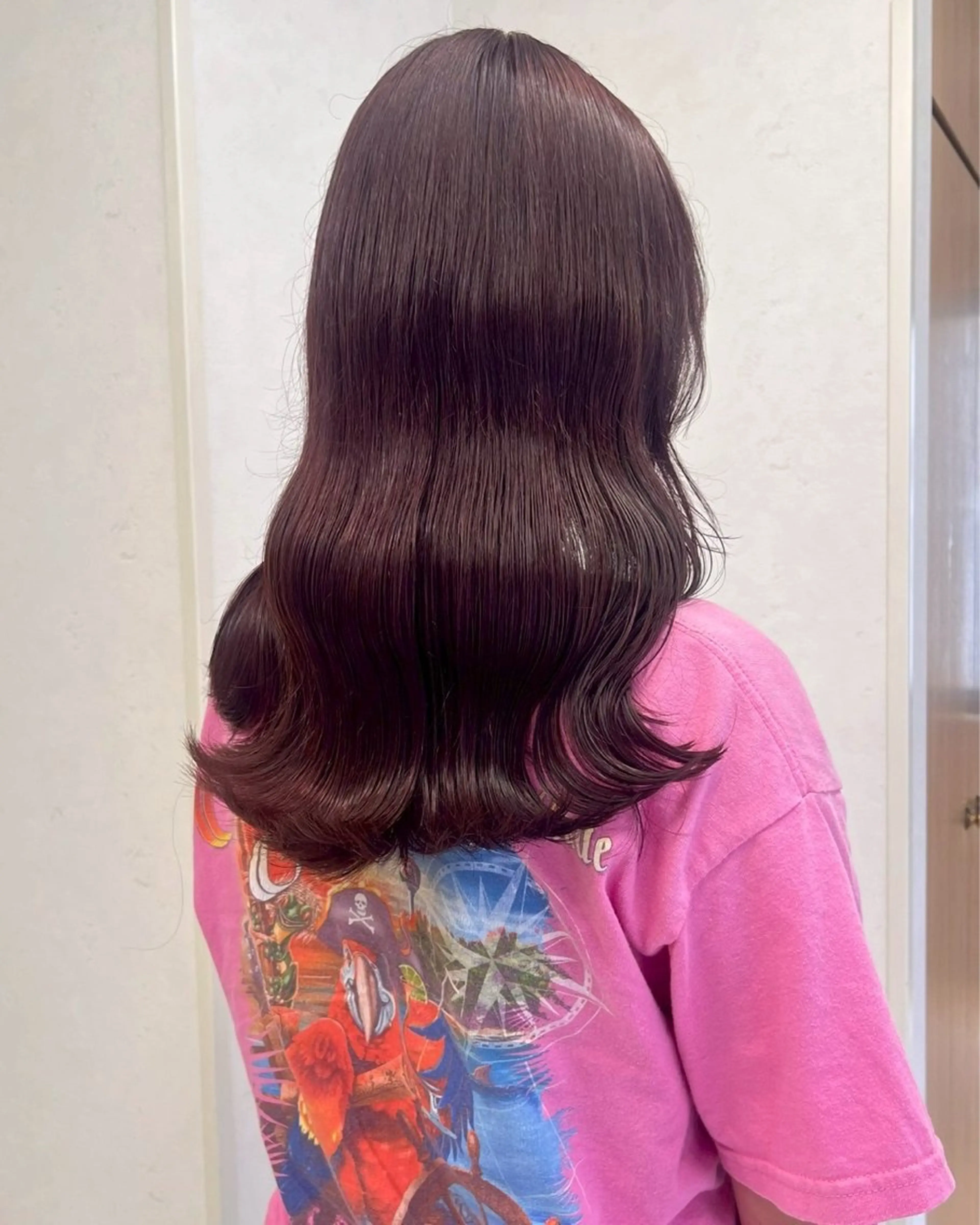 ミディアム カラー ヘアカラー ボブ/透明感カラー /さちかのヘアスタイル