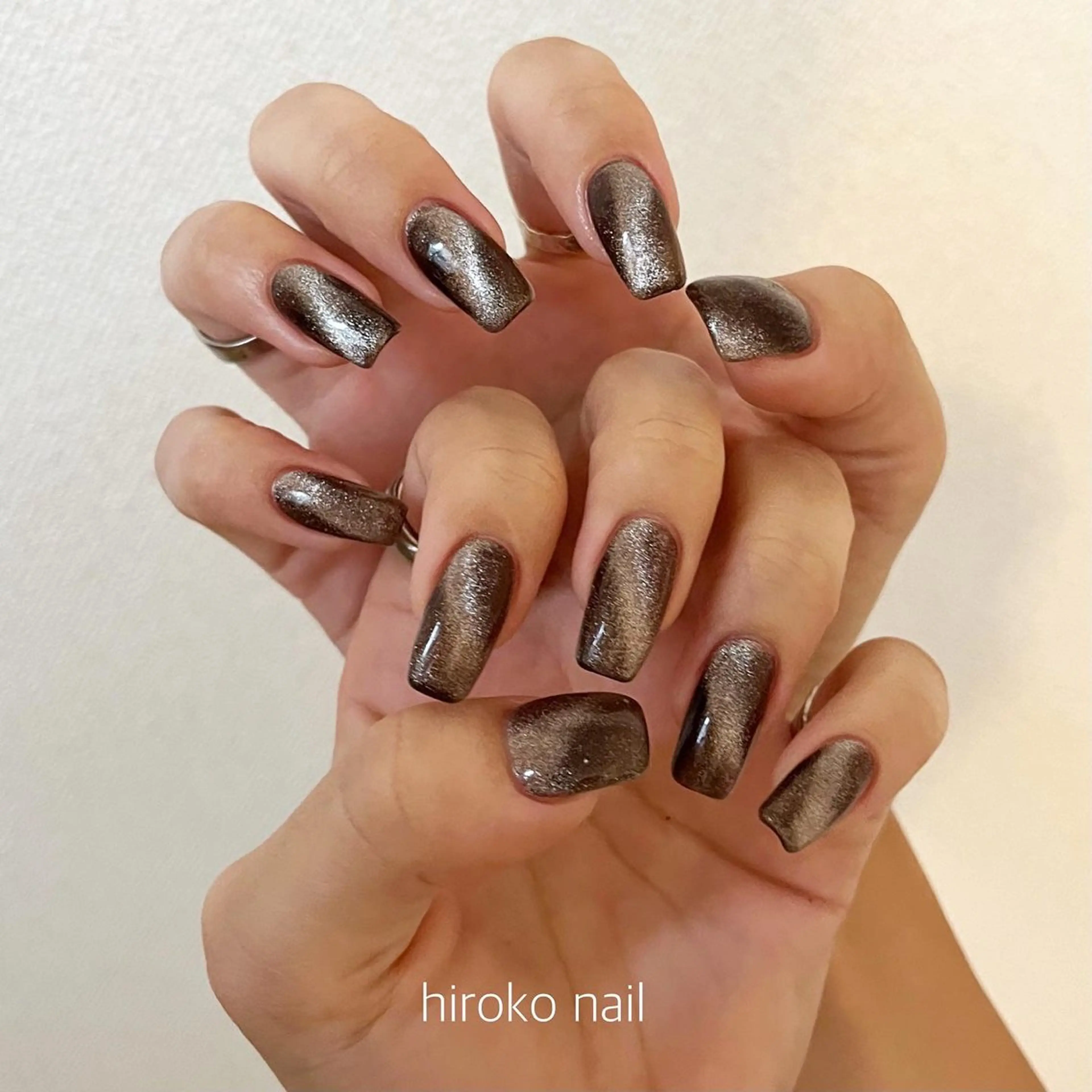 ネイル マグネットネイル ハンドネイル hiroko nailのネイルデザイン