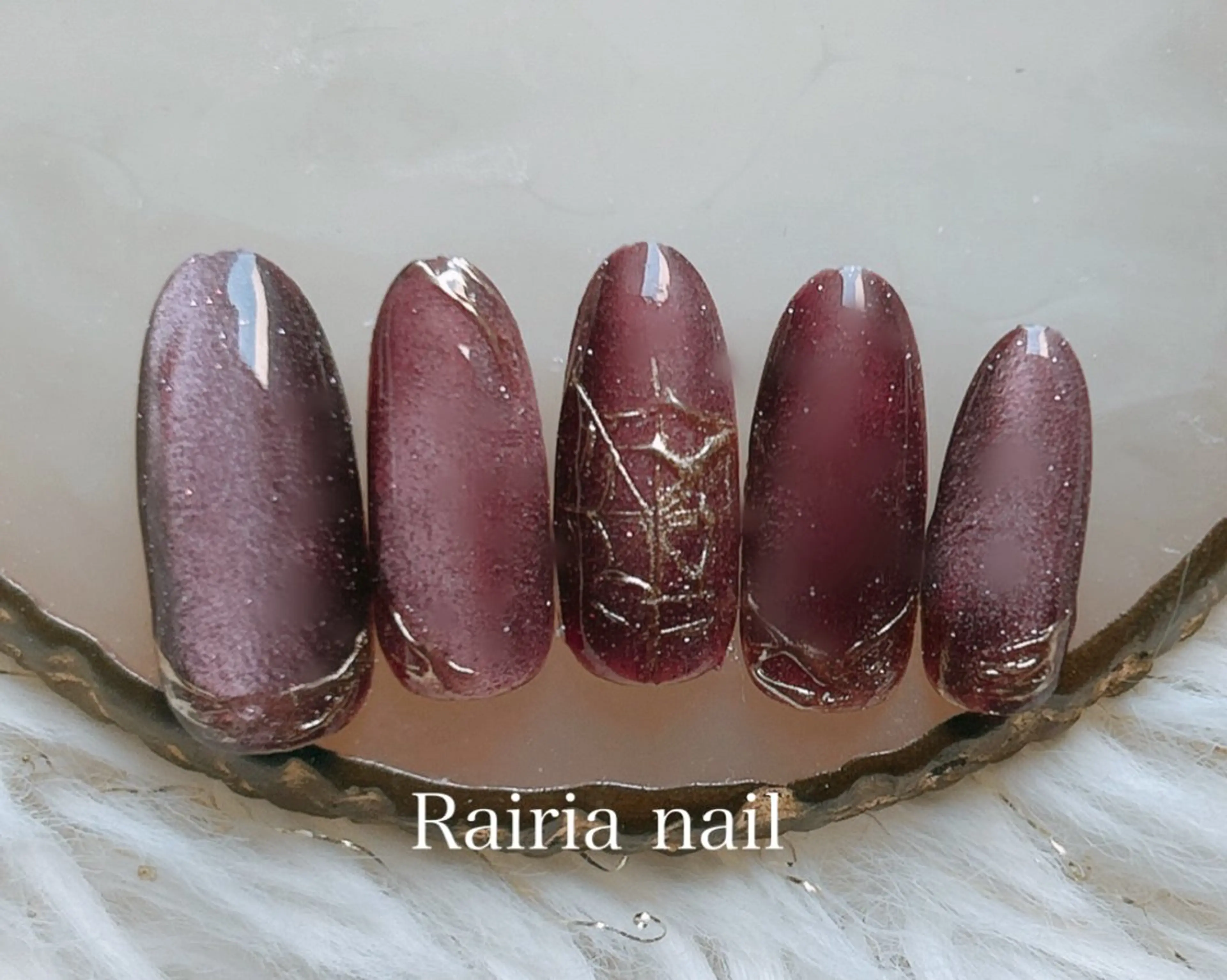 ネイル アートネイル ジェルネイル ハロウィン 持ち込み ニュアンスネイル Rairia nail本八幡店のネイルデザイン