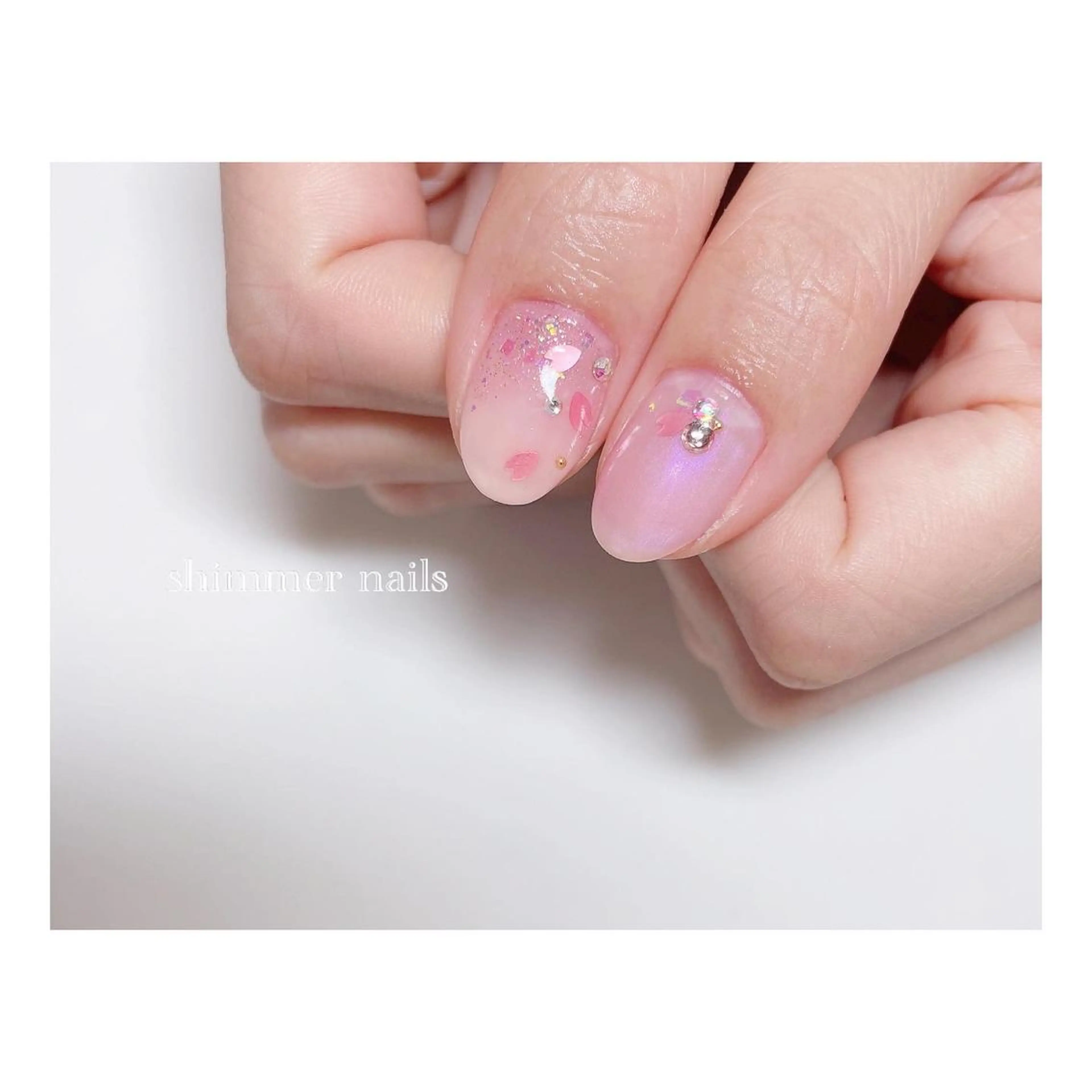 ネイル 桜ネイル shimmer nailsのネイルデザイン