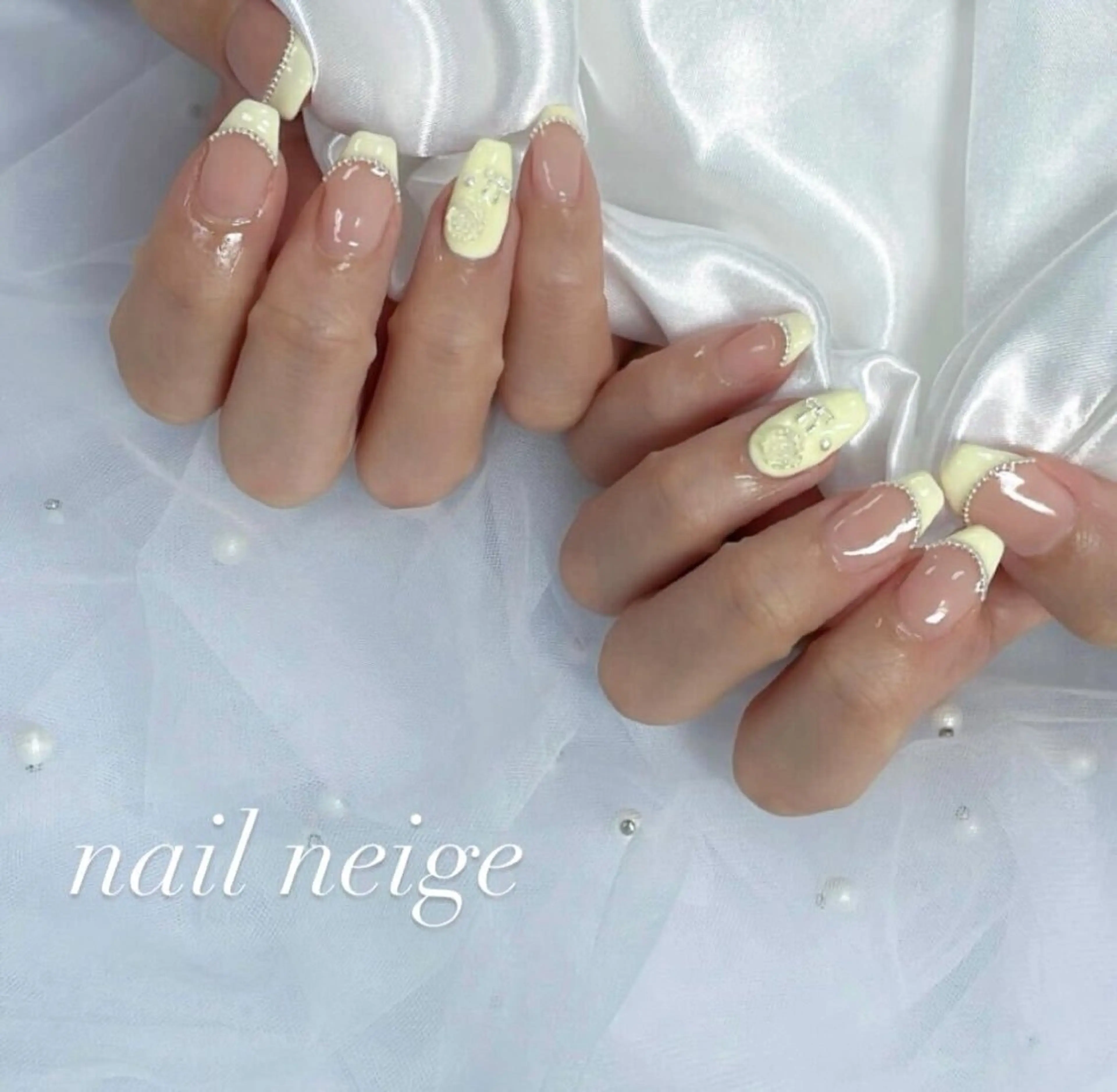 ネイル アートネイル ジェルネイル マグネットネイル ニュアンスネイル パラジェル ハンドネイル Nail Neige 錦糸町所属・Nail Neige🐈🌙のネイルデザイン