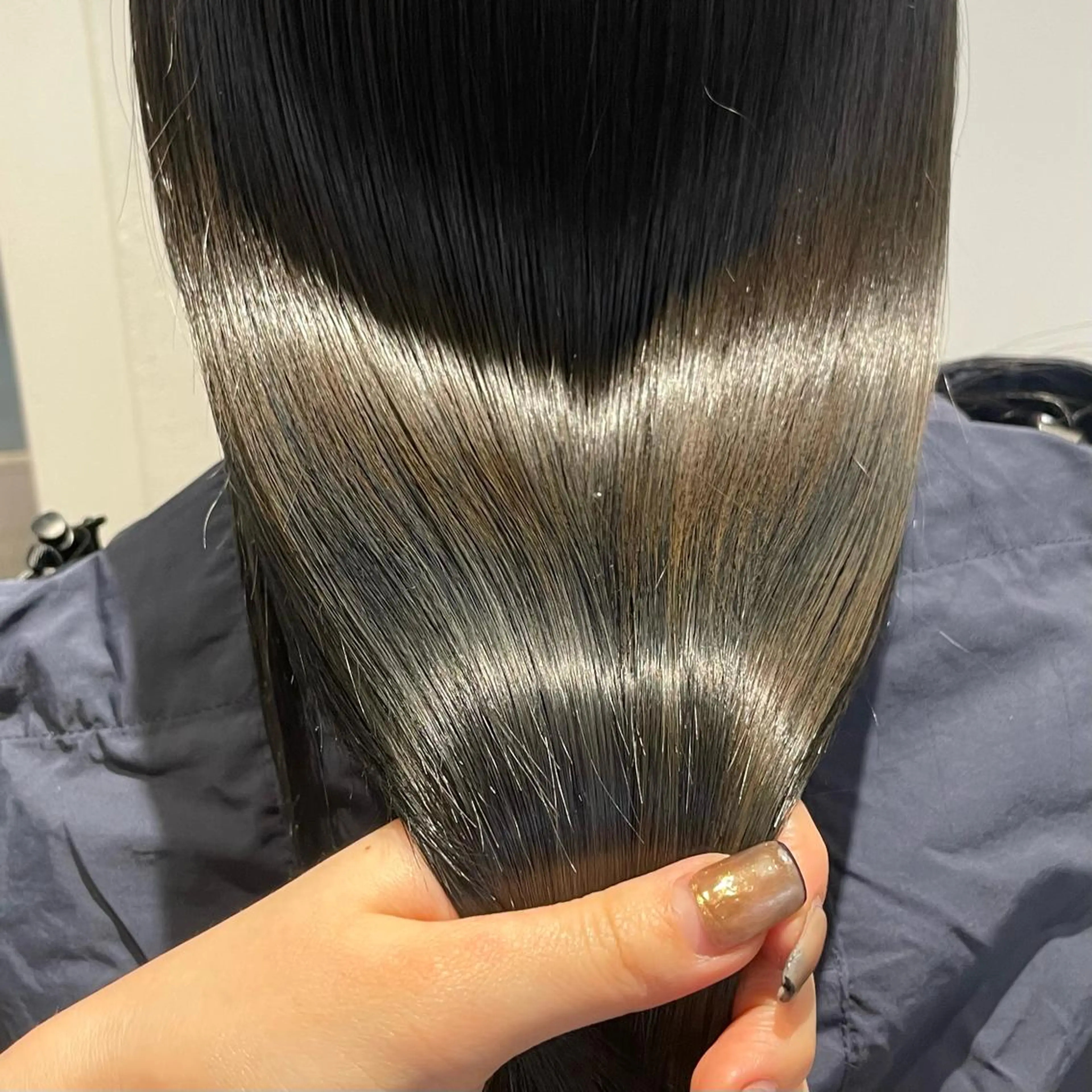 ロング カラー 酸性ストレート・ メンズ 三原 楊子のヘアスタイル