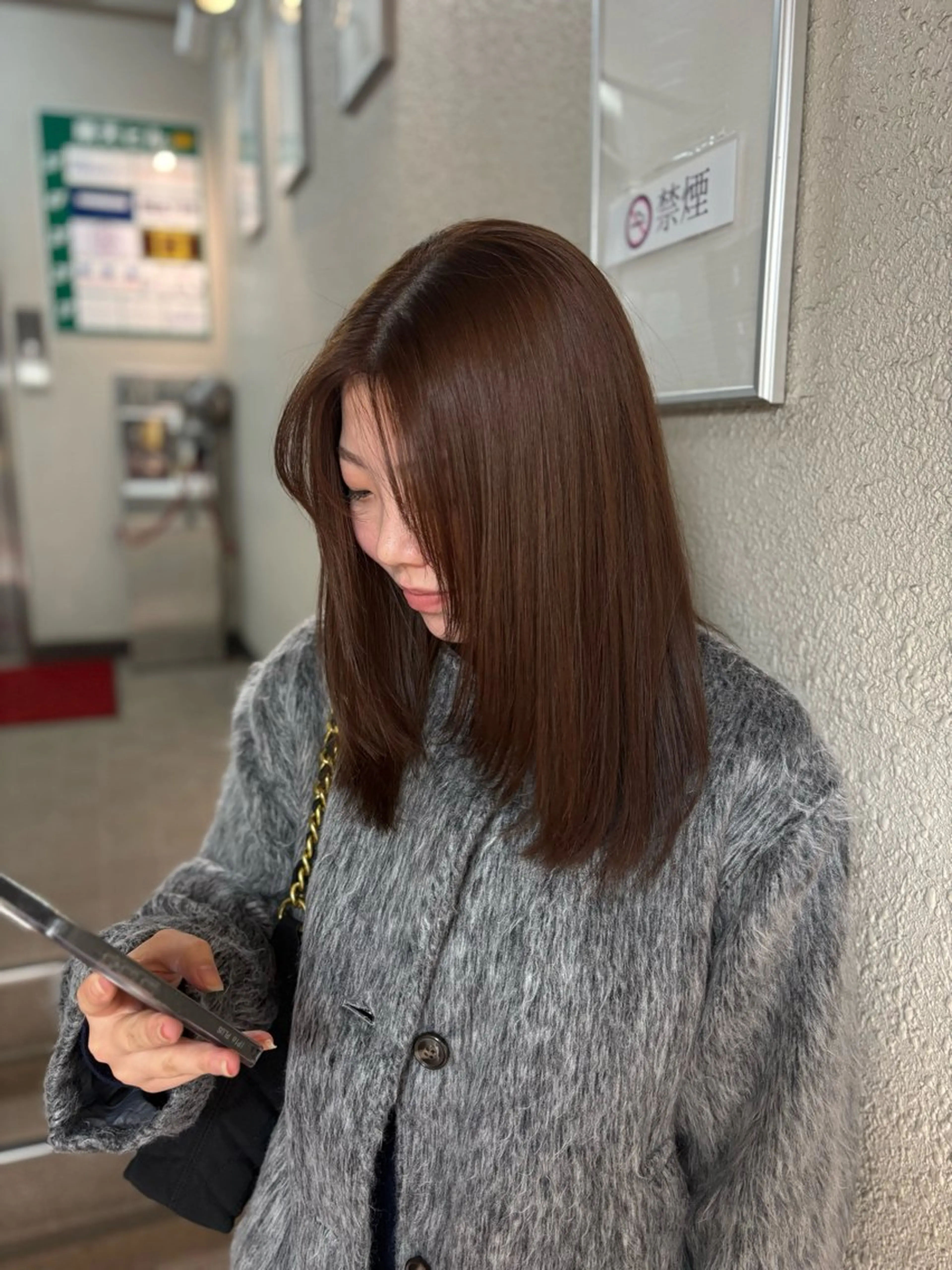 セミロング カラー ヘアカラー 透明感カラー 🧚‍♂️さえのヘアスタイル