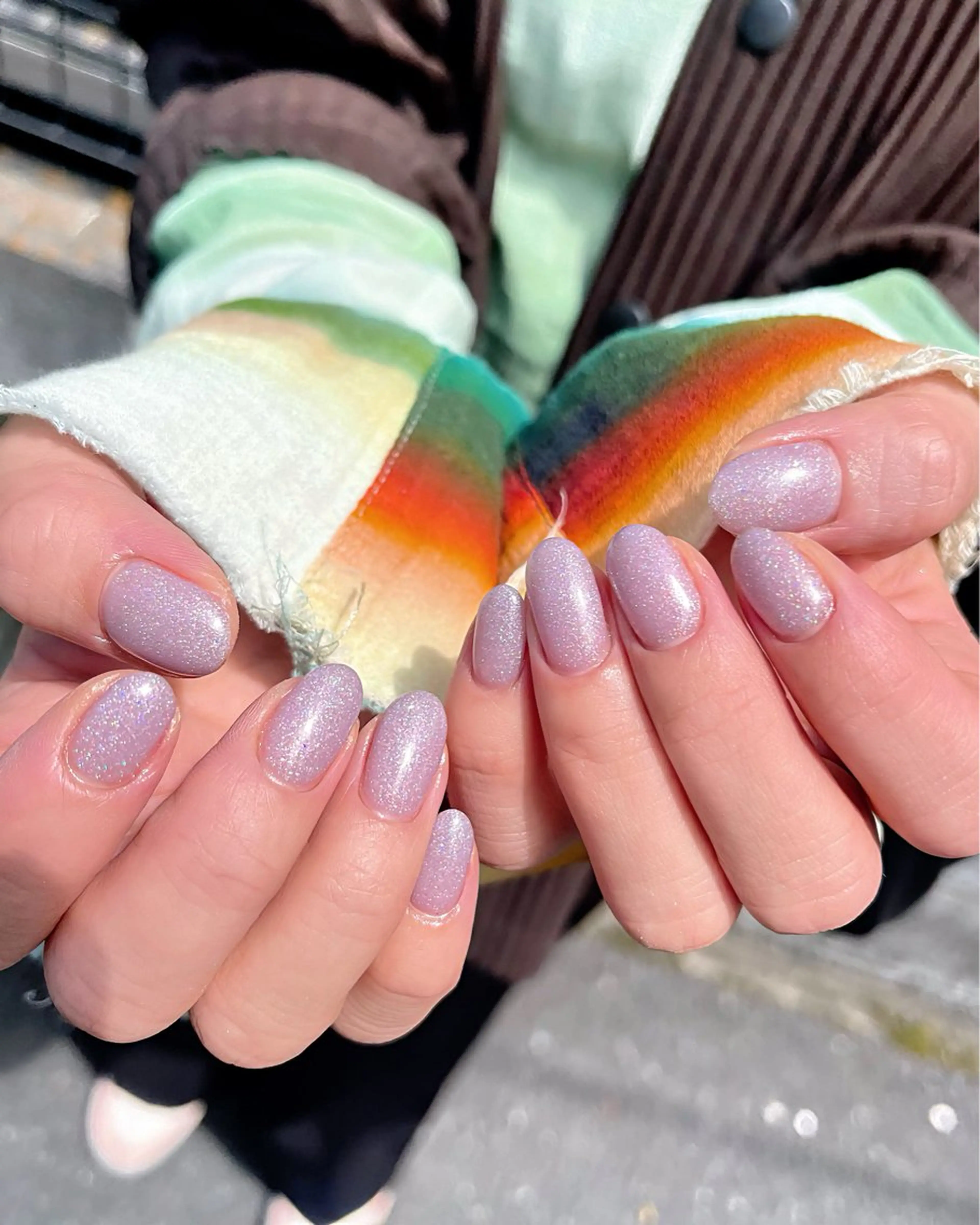 ネイル ラメ(グリッター) マグネットネイル オフィスネイル ピンク シンプルネイル ハンドネイル ハンドケア 🫧OPELIA NAIL渋谷🫧のネイルデザイン