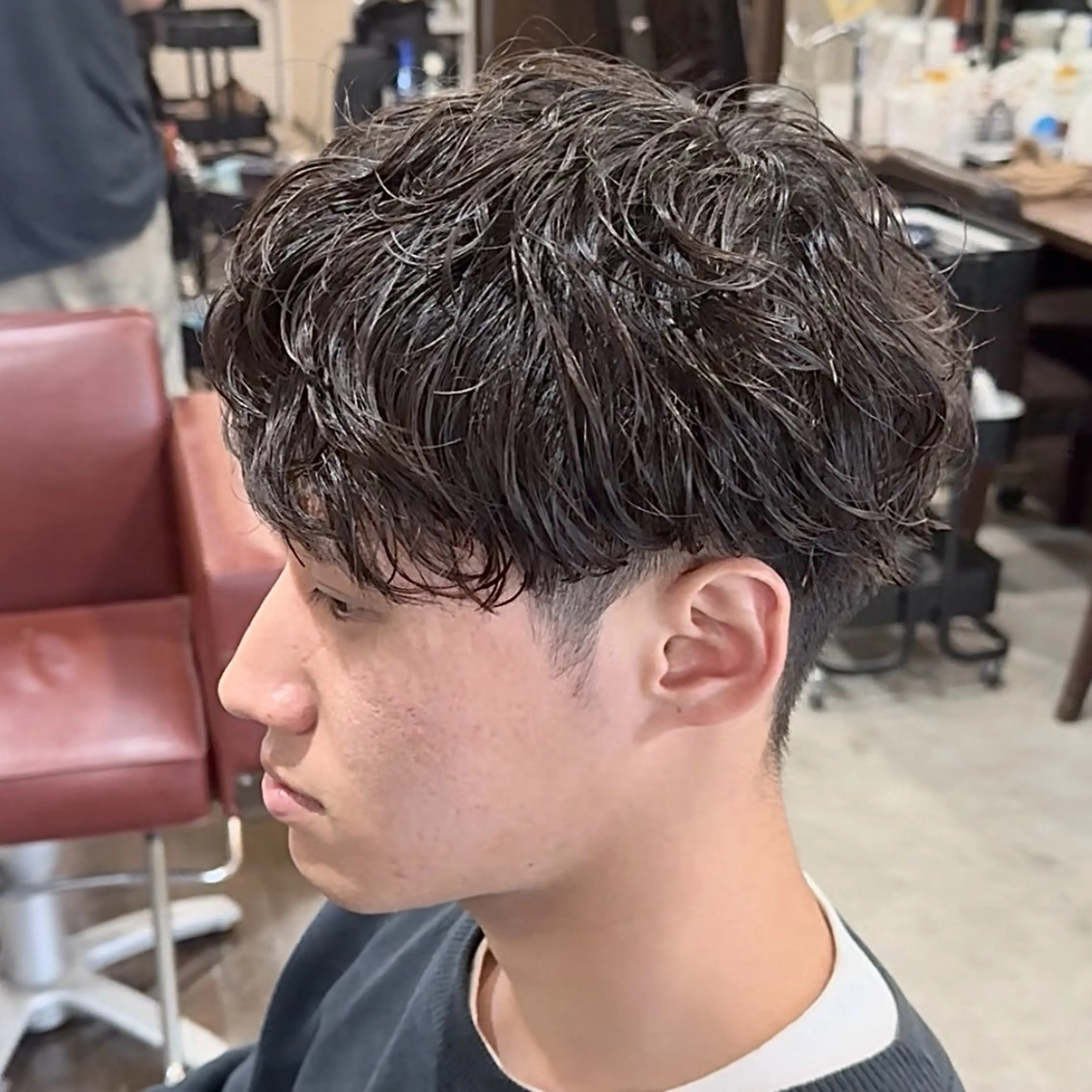 パーマ メンズ メンズパーマ カット パーマ 波巻き|シャドウ| サーフカール|RYUのヘアスタイル