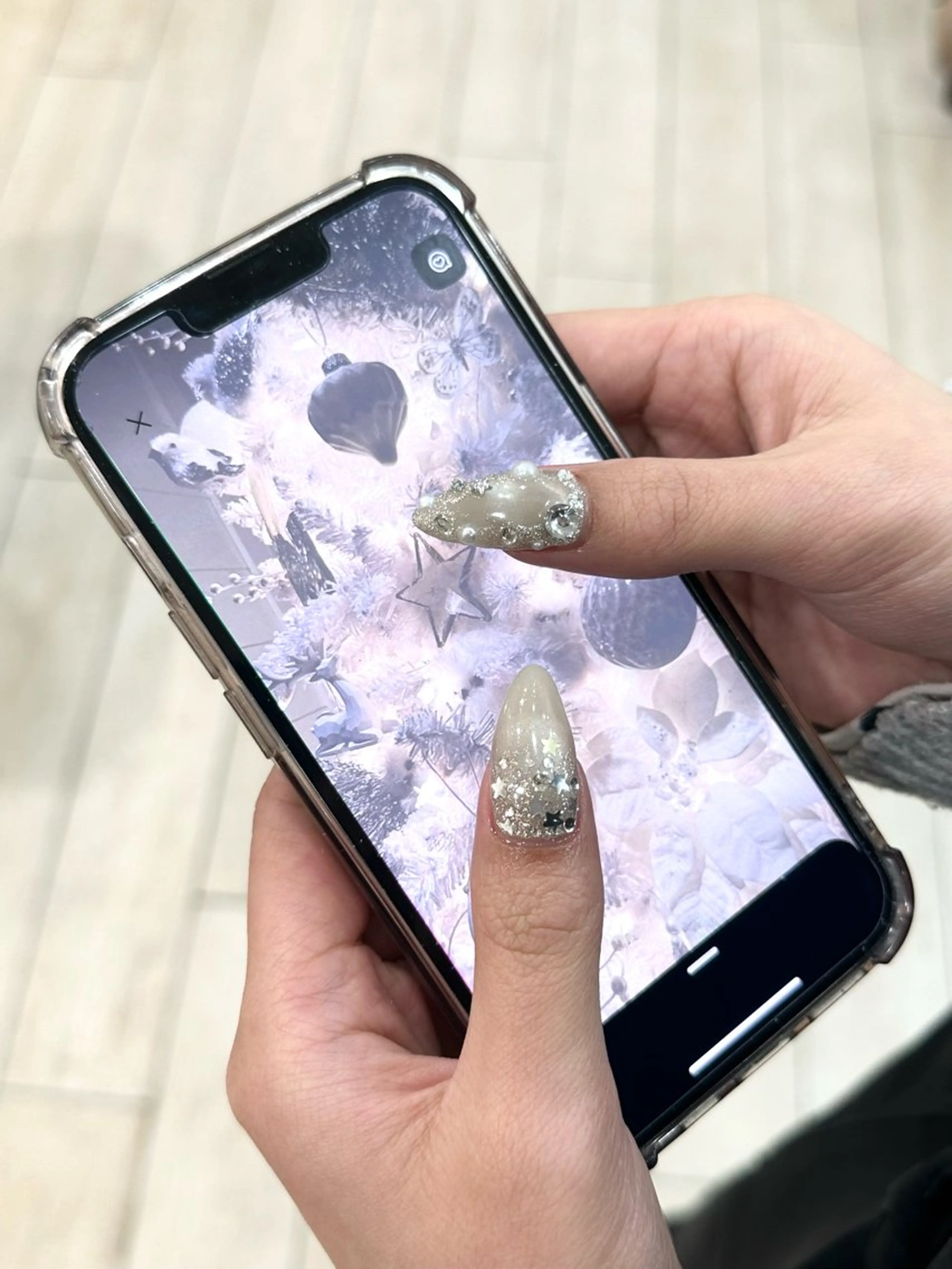 ネイル 冬ネイル クリスマス ハンドネイル Saki _Grancieuxのネイルデザイン