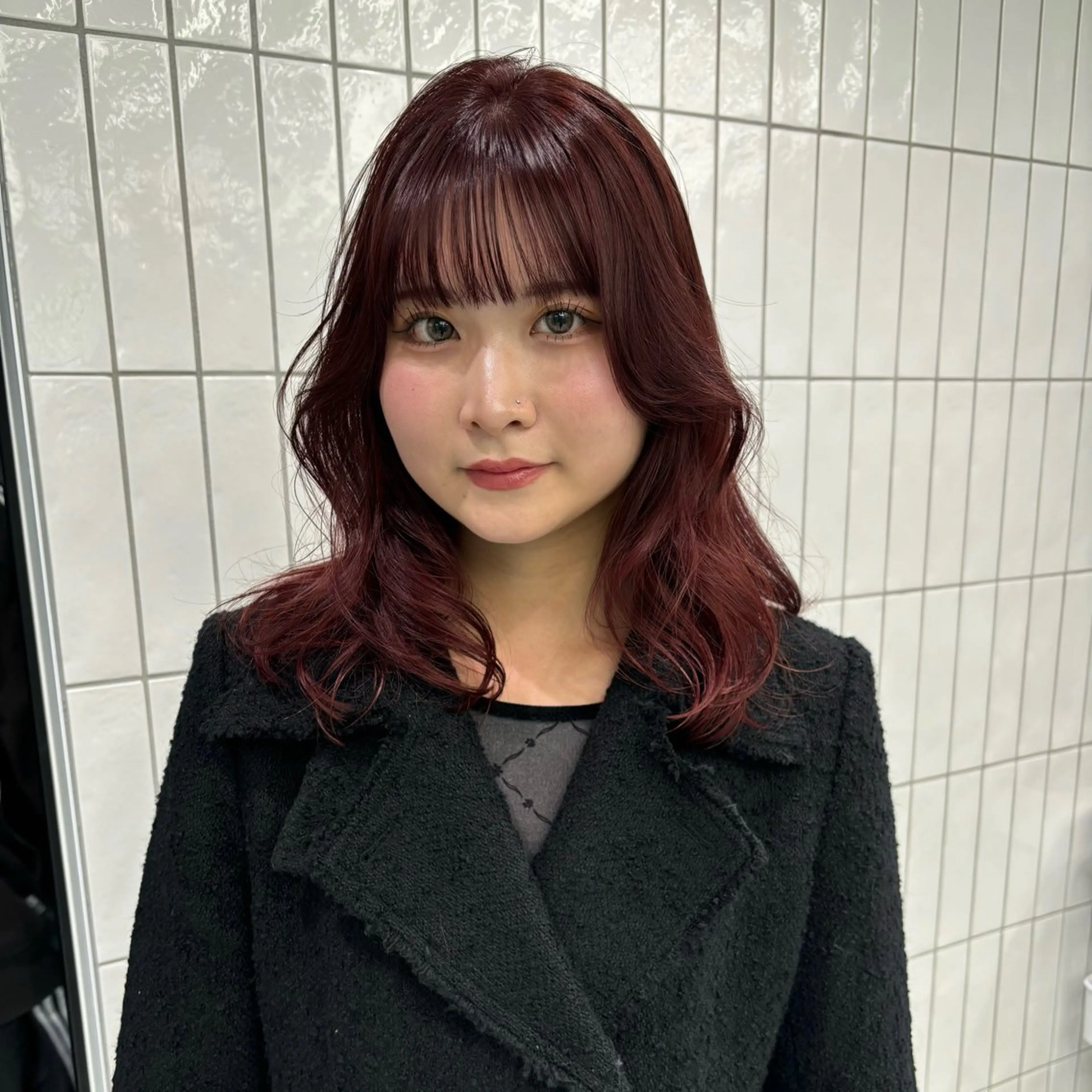 ミディアム 🎀レイヤー/ カラー🐕‍🦺anのヘアスタイル