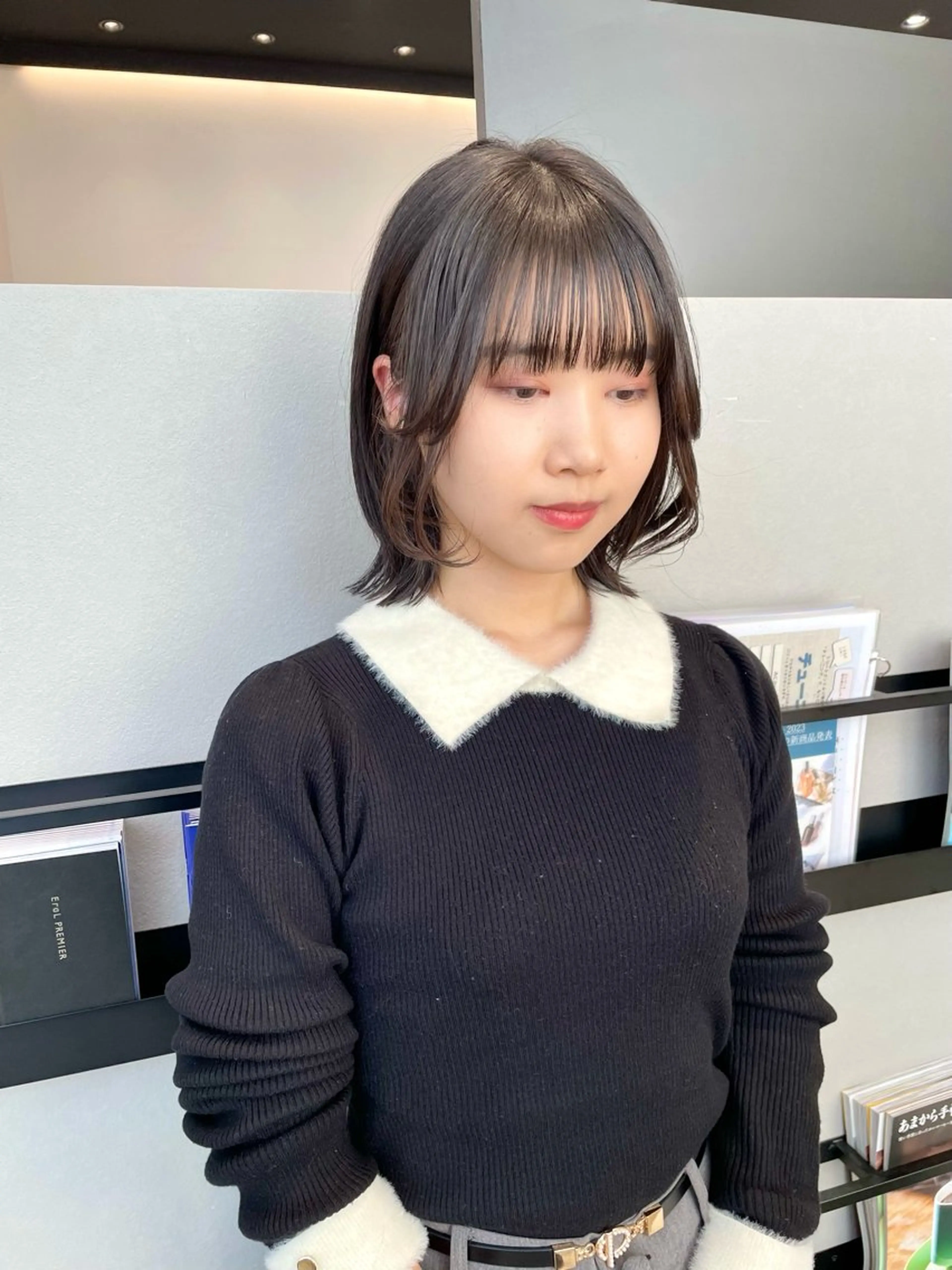 セミロング くびれヘア くびれレイヤー レイヤーカット 外ハネヘア BELLA/天王寺/ 似合わせ/木浦心のヘアスタイル