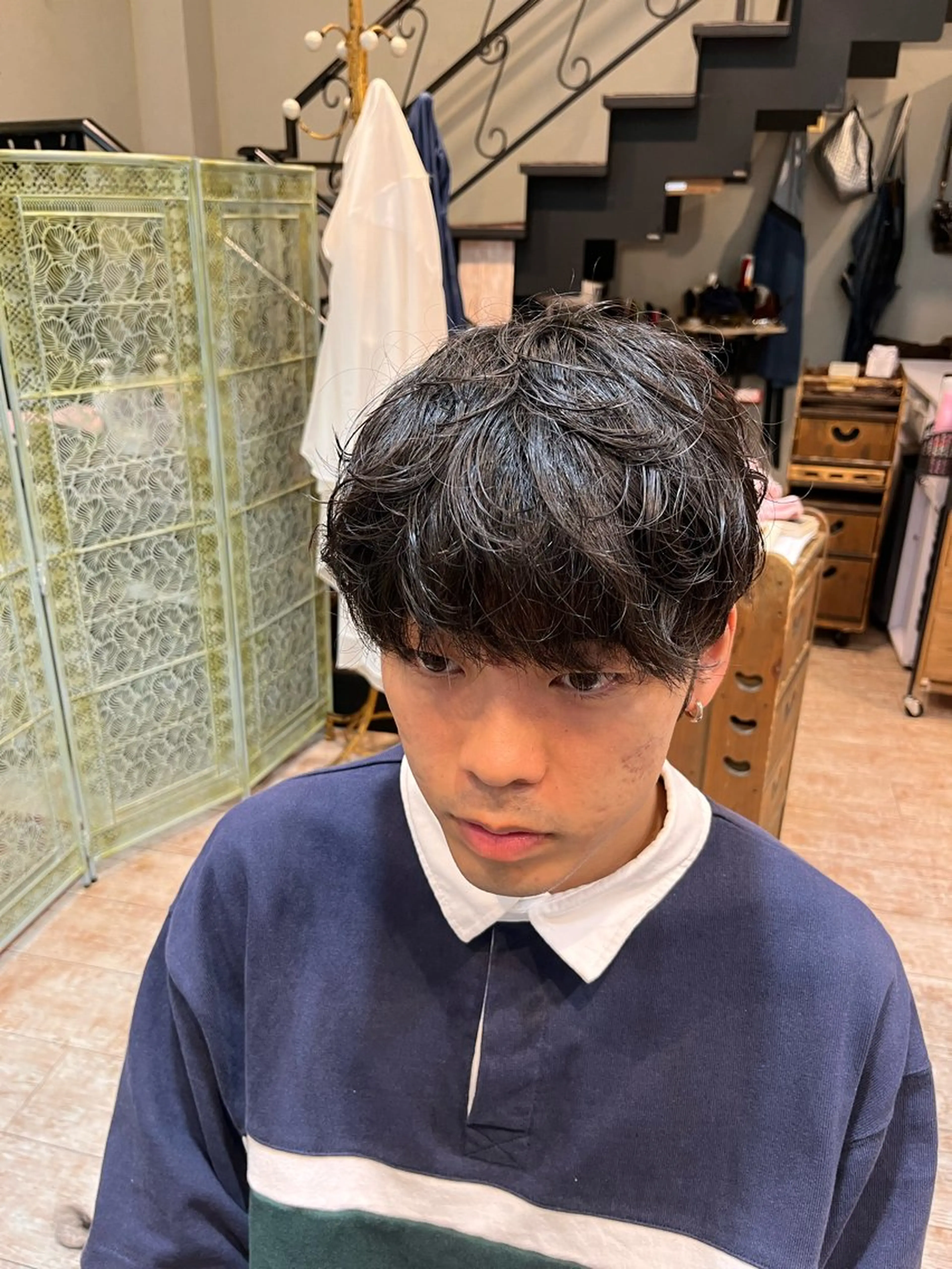 メンズ マッシュ DieHare所属・林 紅葉のヘアスタイル