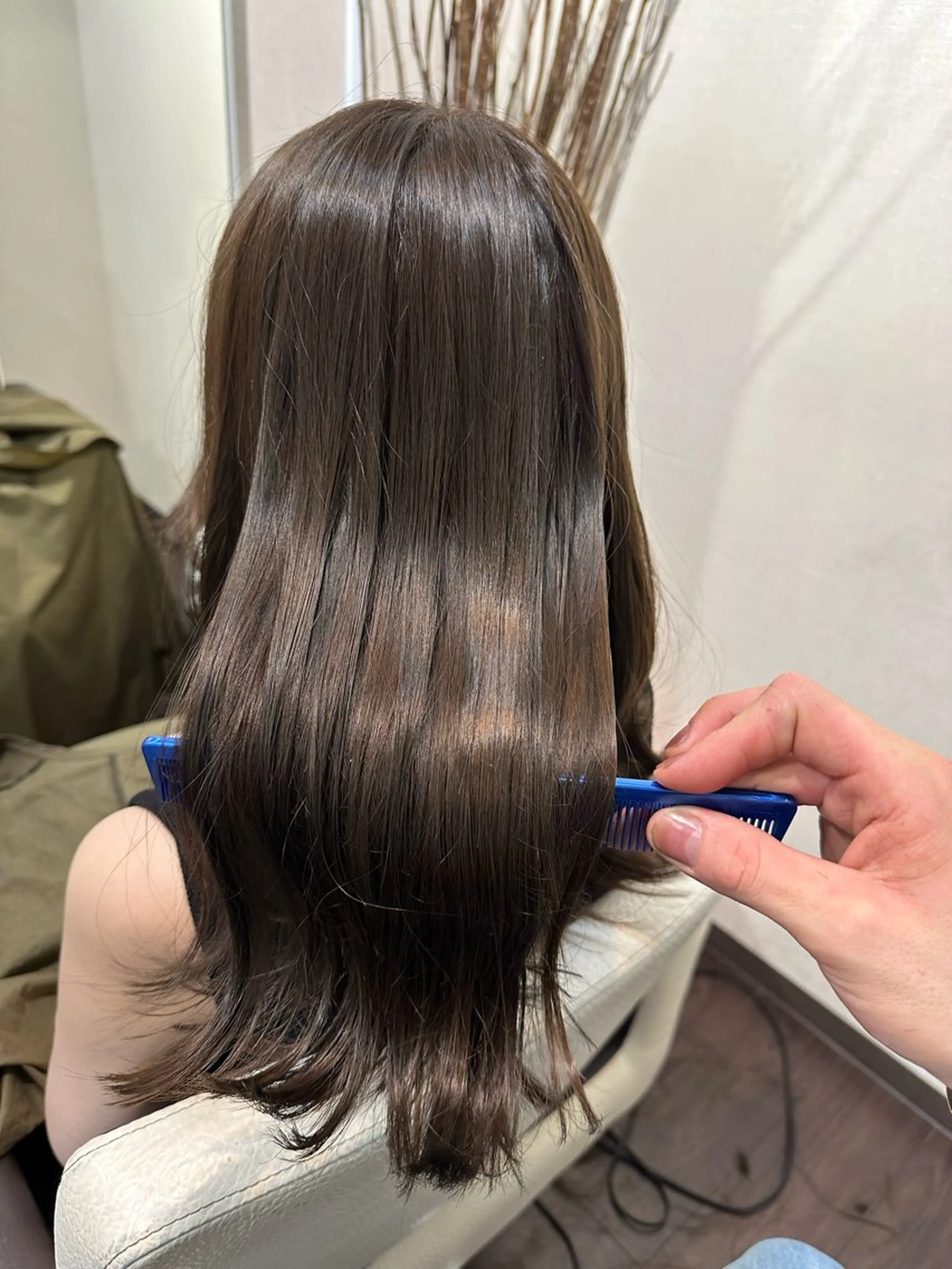 ミディアム カラー カット ヘアカラー トリートメント ヘッドスパ youres hair 東口店所属・🌸ULTOWA🌸 髪質改善/縮毛/店長のヘアスタイル