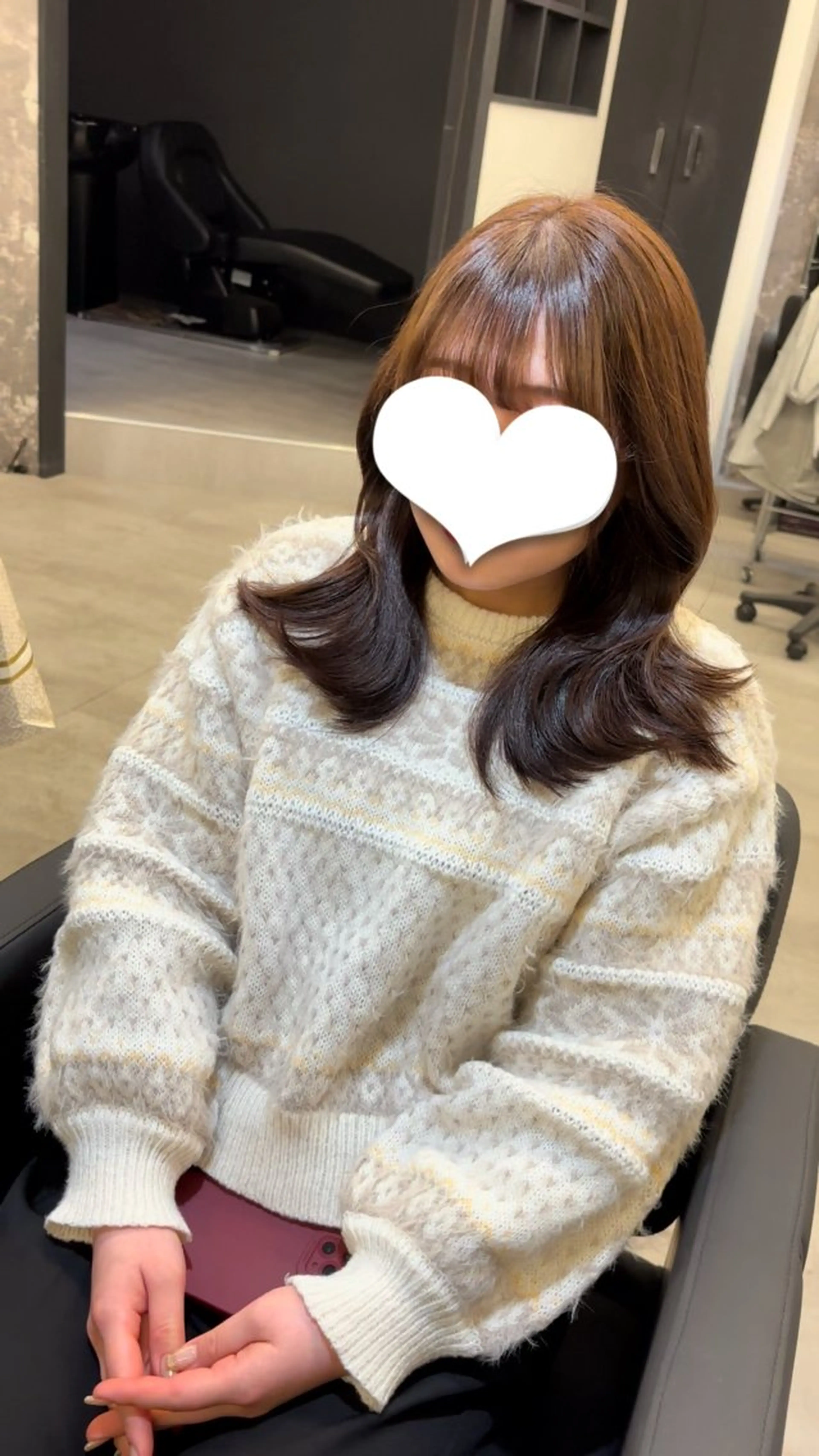 ミディアム カット トリートメント レイヤーカット🫧艶 カラー/LILICAのヘアスタイル