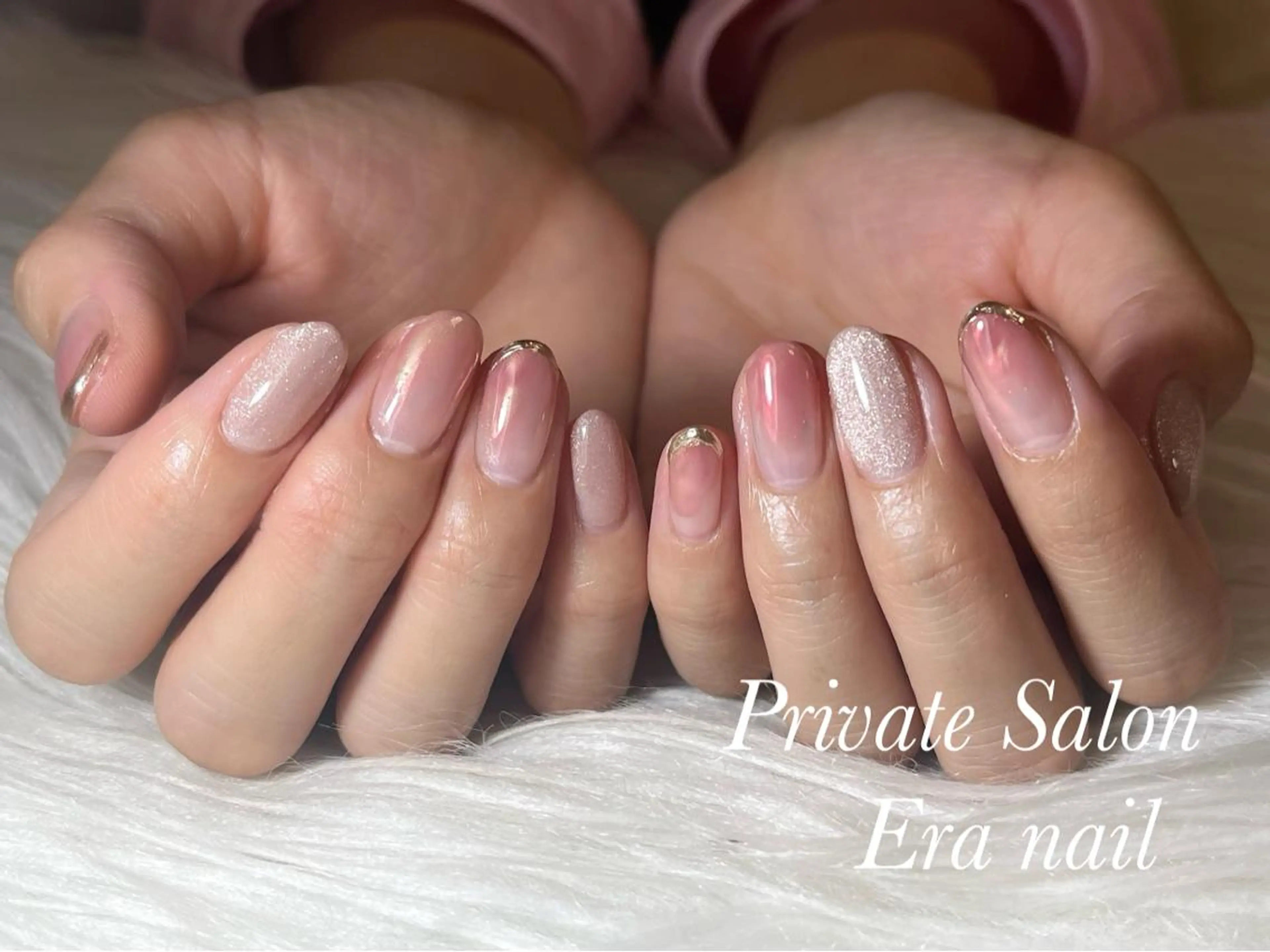 ネイル マグネットネイル ニュアンスネイル Era nailのネイルデザイン