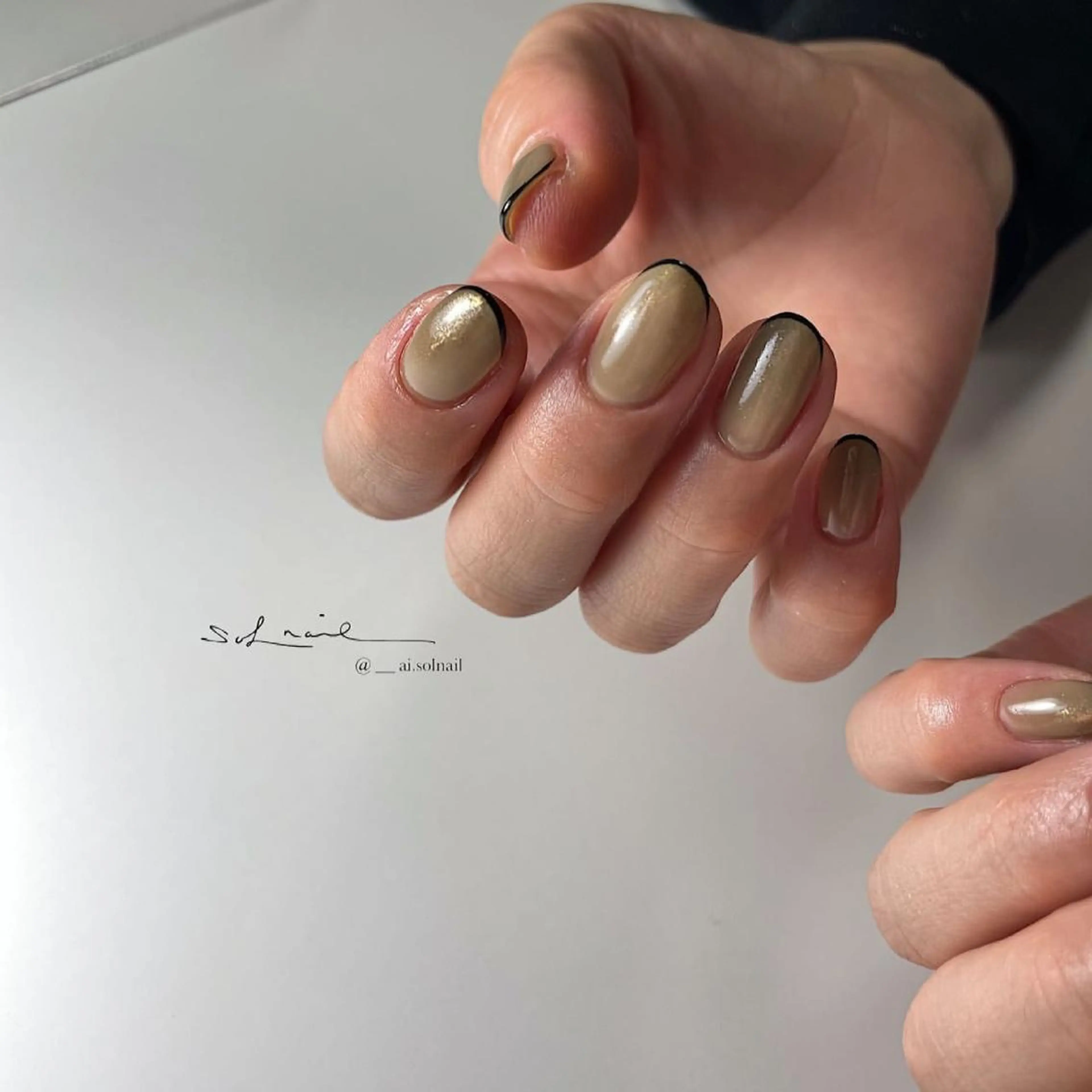 ネイル ハンドネイル 🍃伏見 / soL nail / aiのネイルデザイン