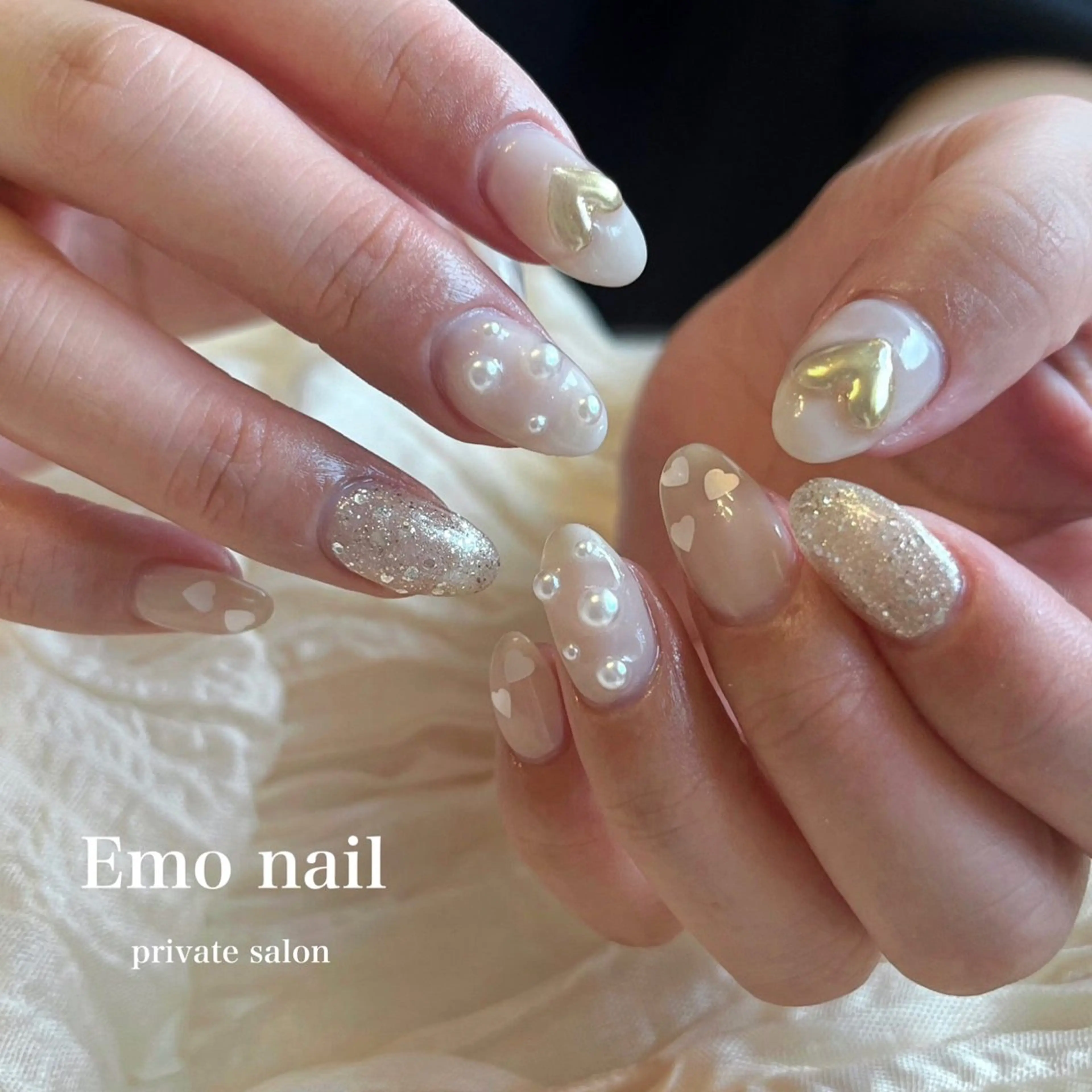 ネイル ハンドネイル 【子連れ可能🧸】 Emo　nailのネイルデザイン