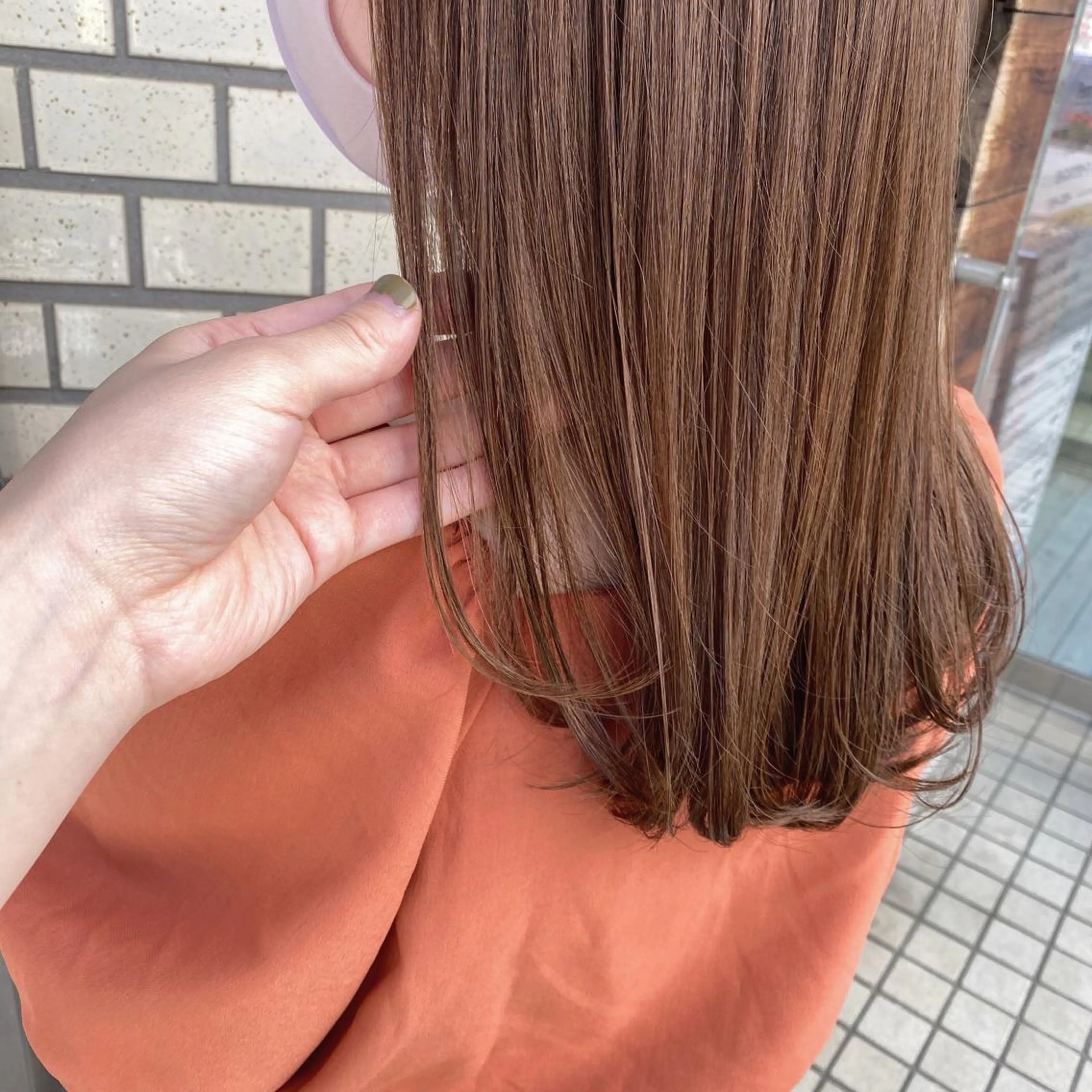 セミロング カラー 韓国風デザイン 💐MIZUKI💐のヘアスタイル