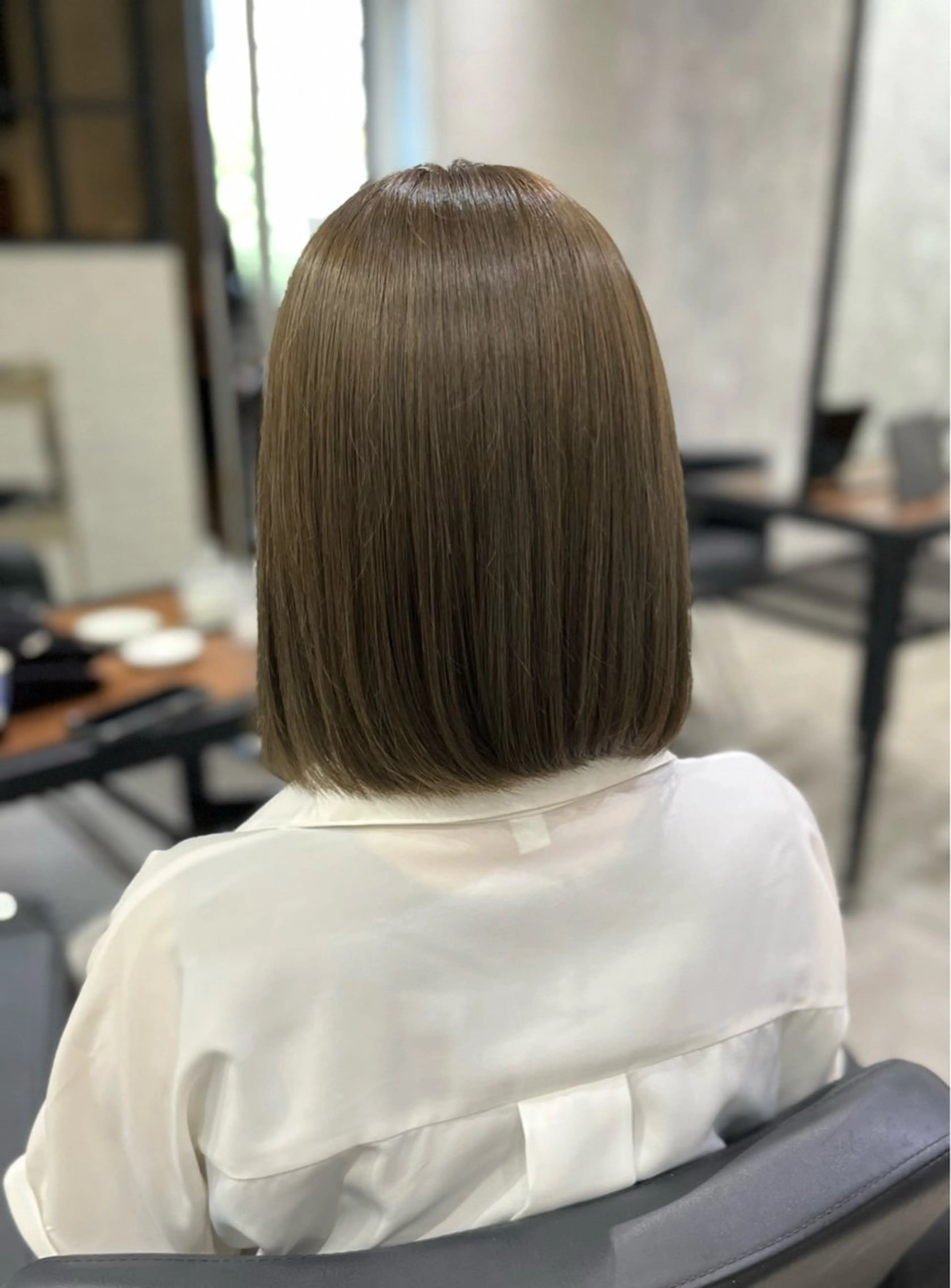 ミディアム 髪質改善 トリートメント カット ヘアカラー Zina博多店 CHIHIRO🫧のヘアスタイル