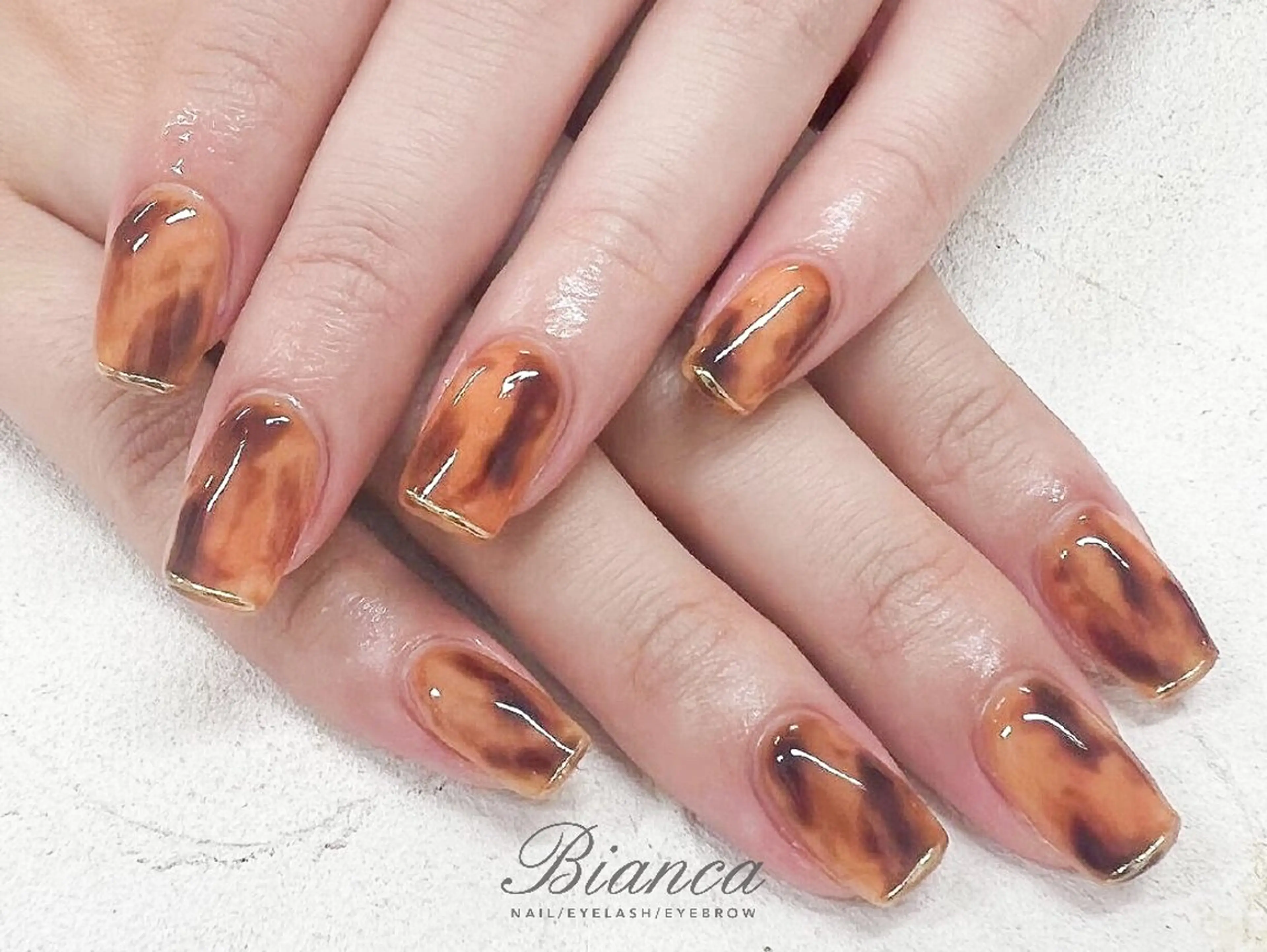 ネイル べっ甲ネイル ハンドネイル Bianca浦和西口 ⭐mitoのネイルデザイン
